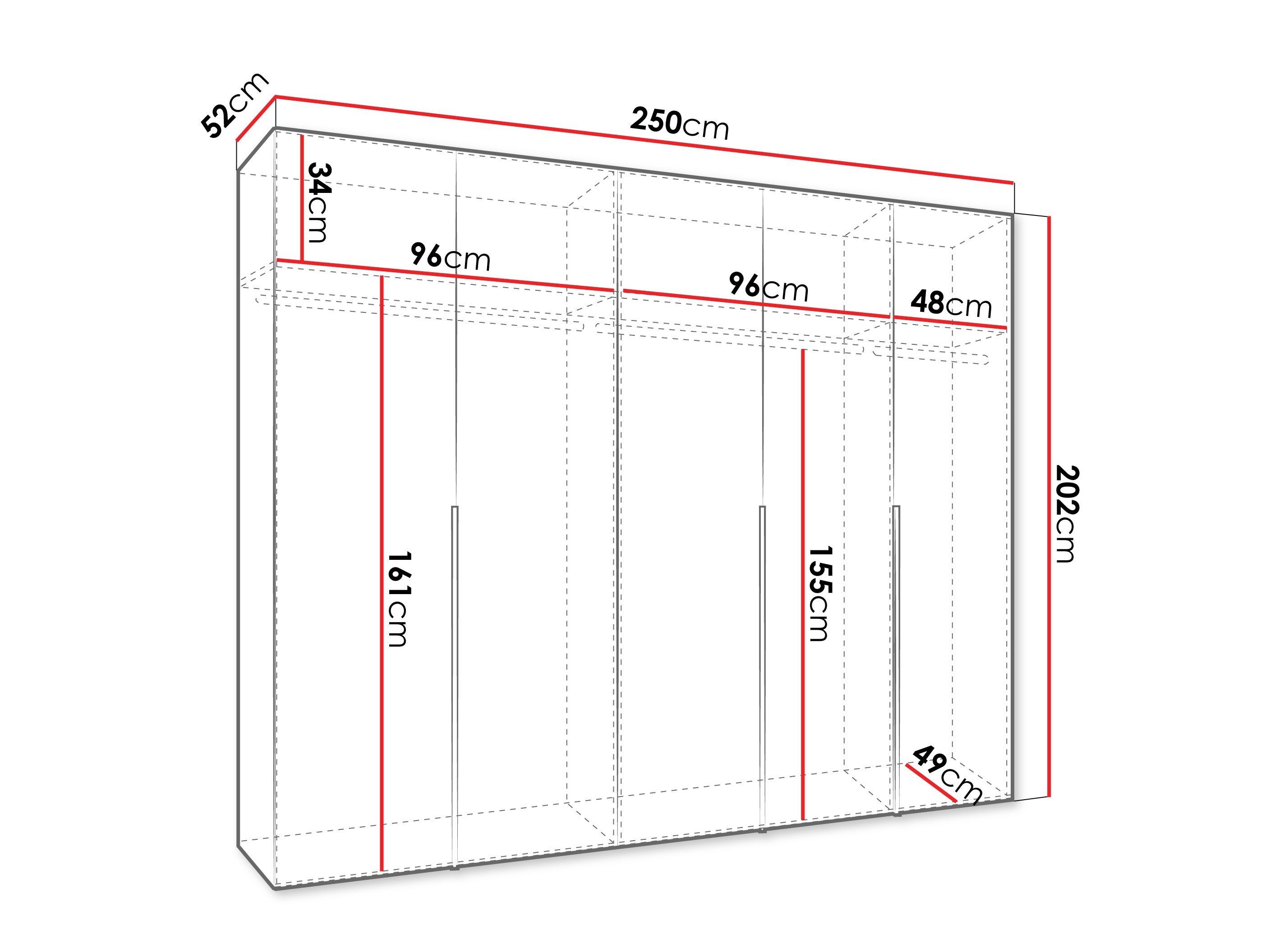 Armoire Hartford 538 (Cachemire)
