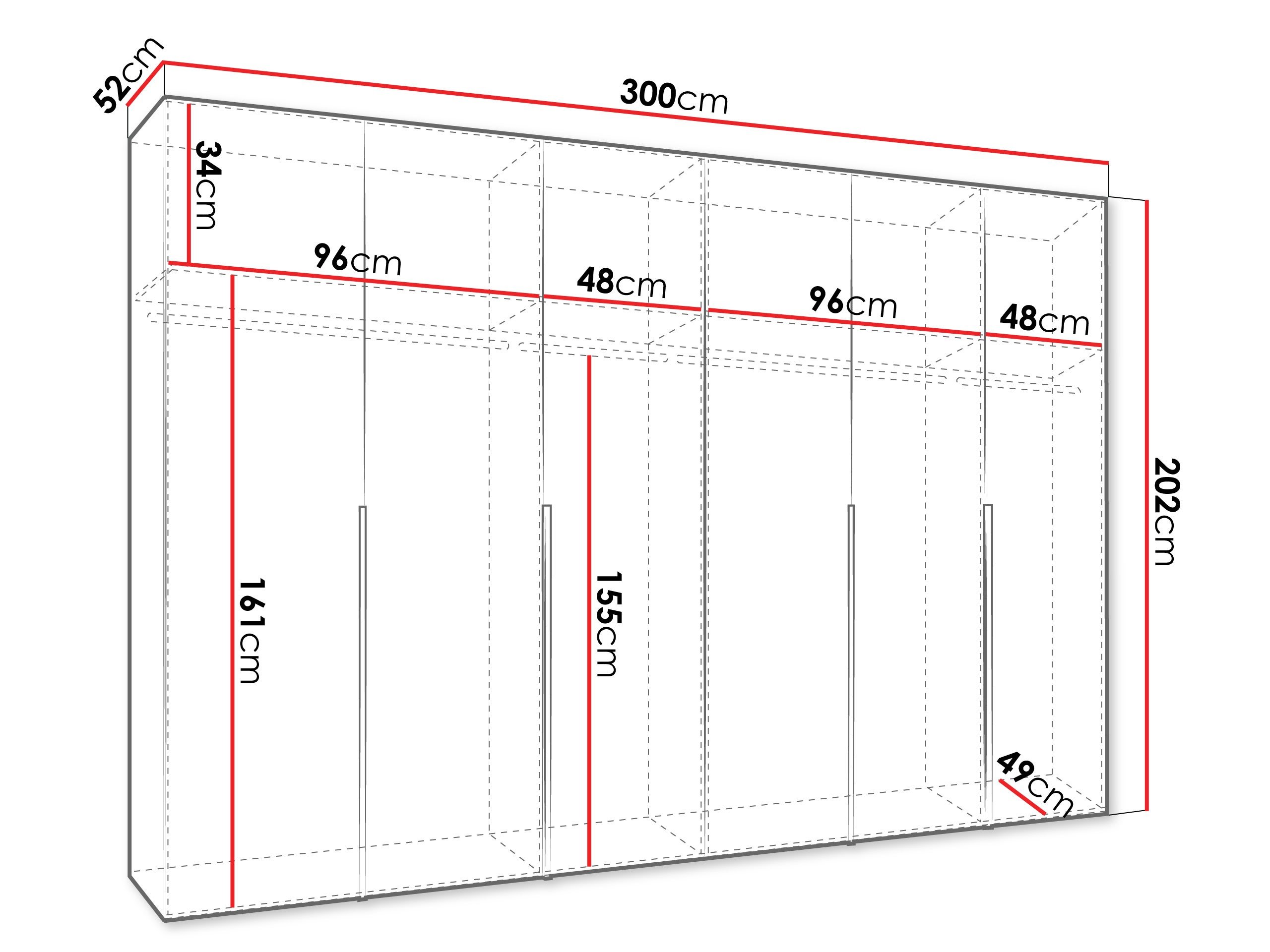 Armoire Hartford 539 (Blanc)