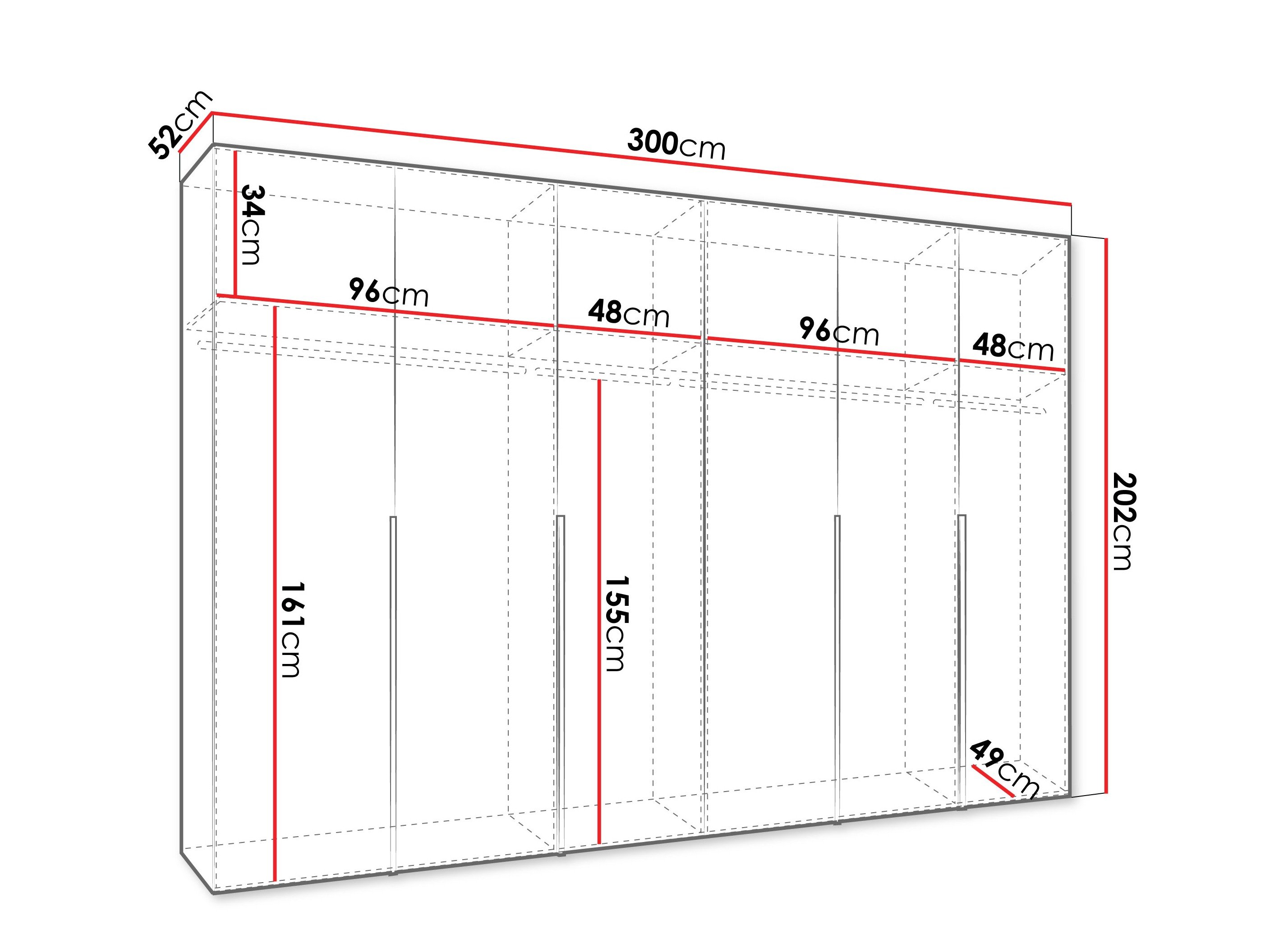 Armoire Hartford 539 (Noir)