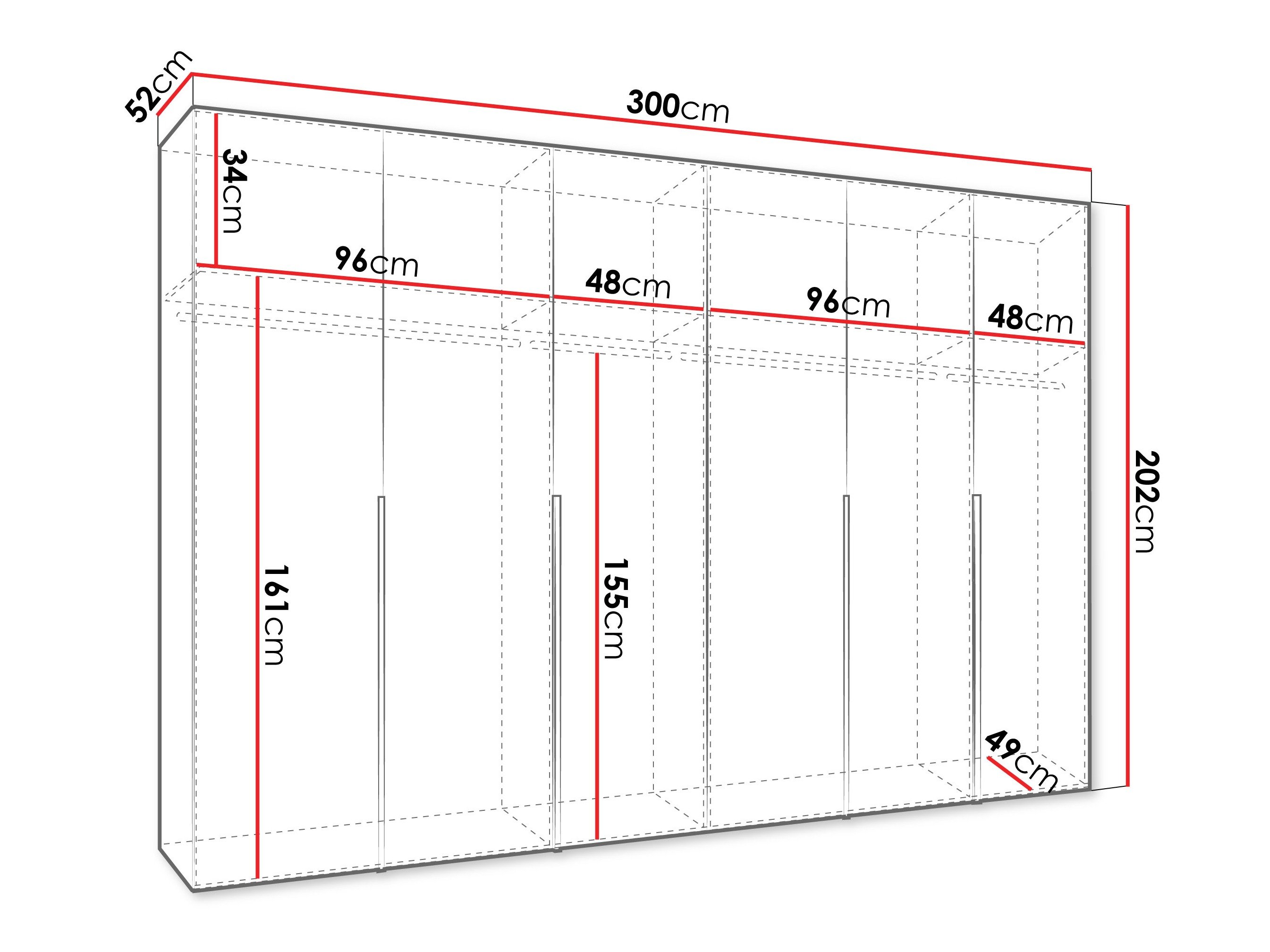 Armoire Hartford 539 (Noir)