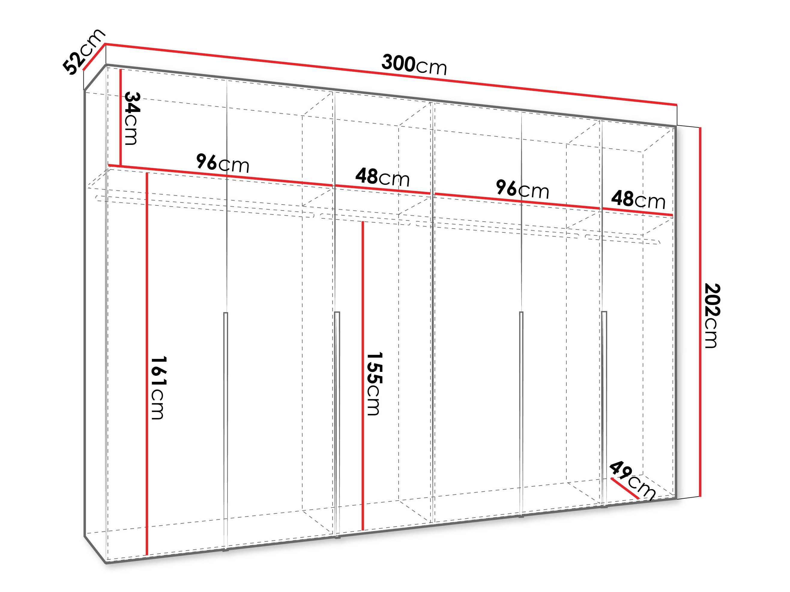 Armoire Hartford 539 (Noir)