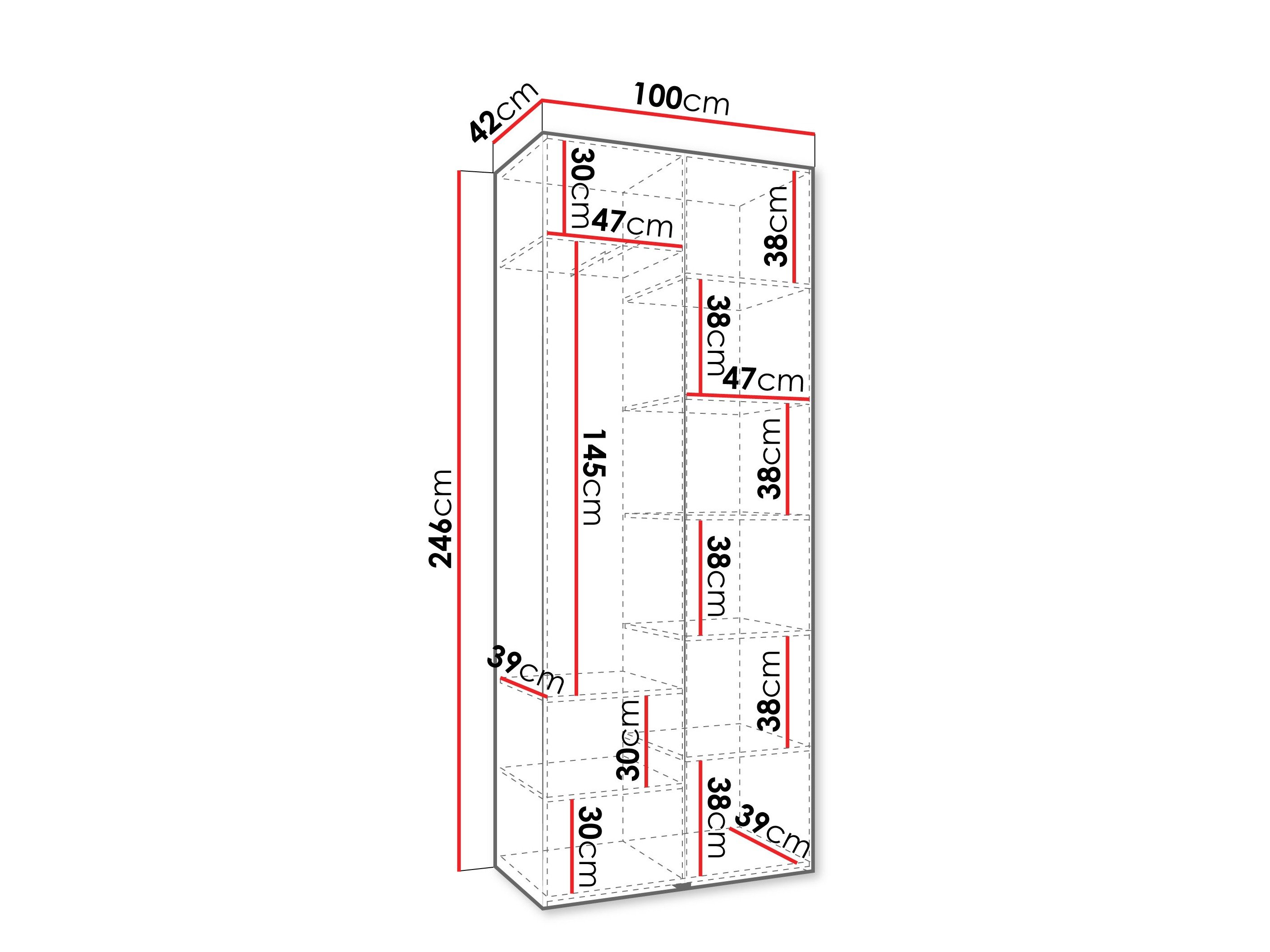 Armoire Hartford 540 (Blanc)