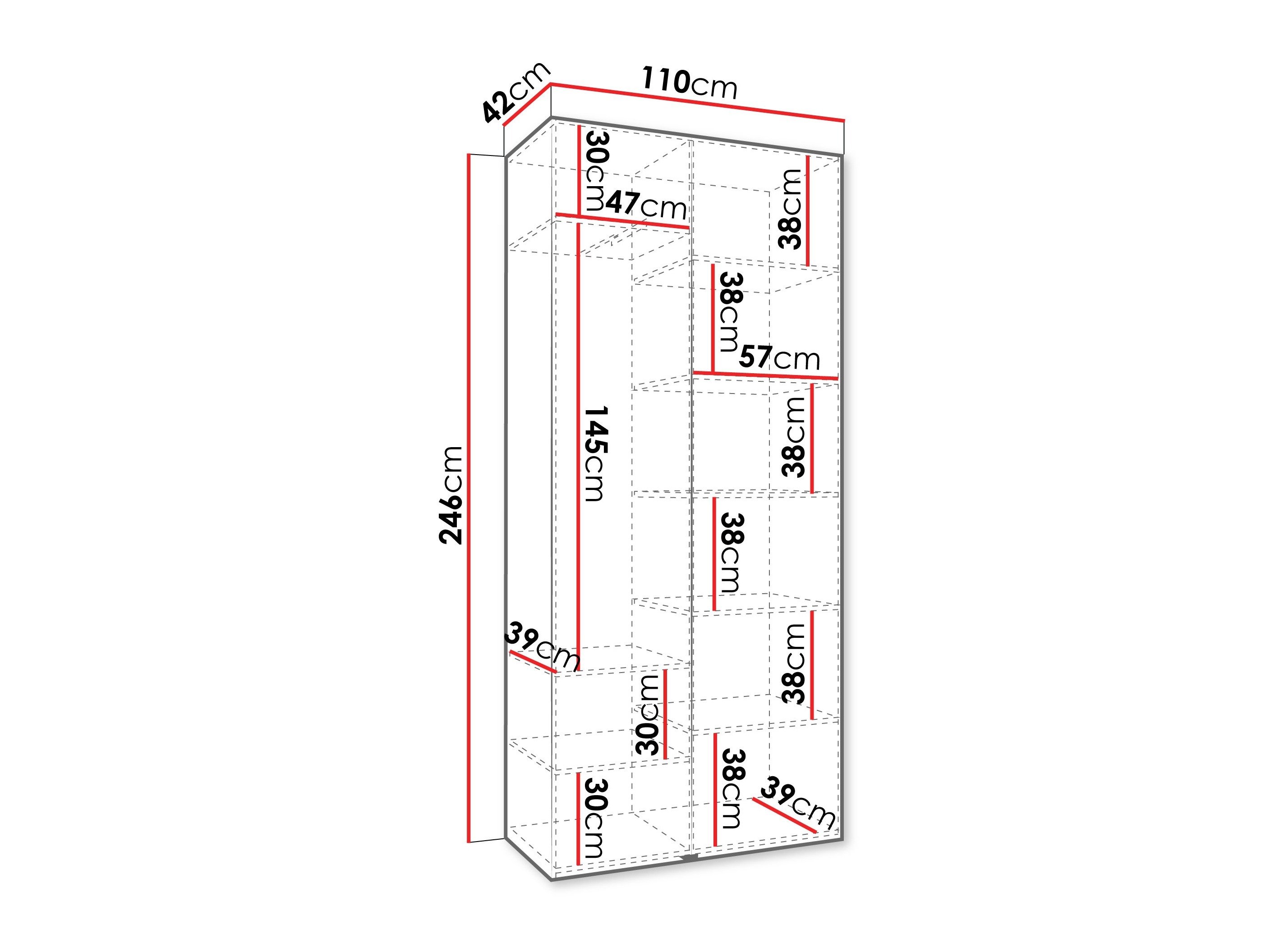Armoire Hartford 540 (Blanc)
