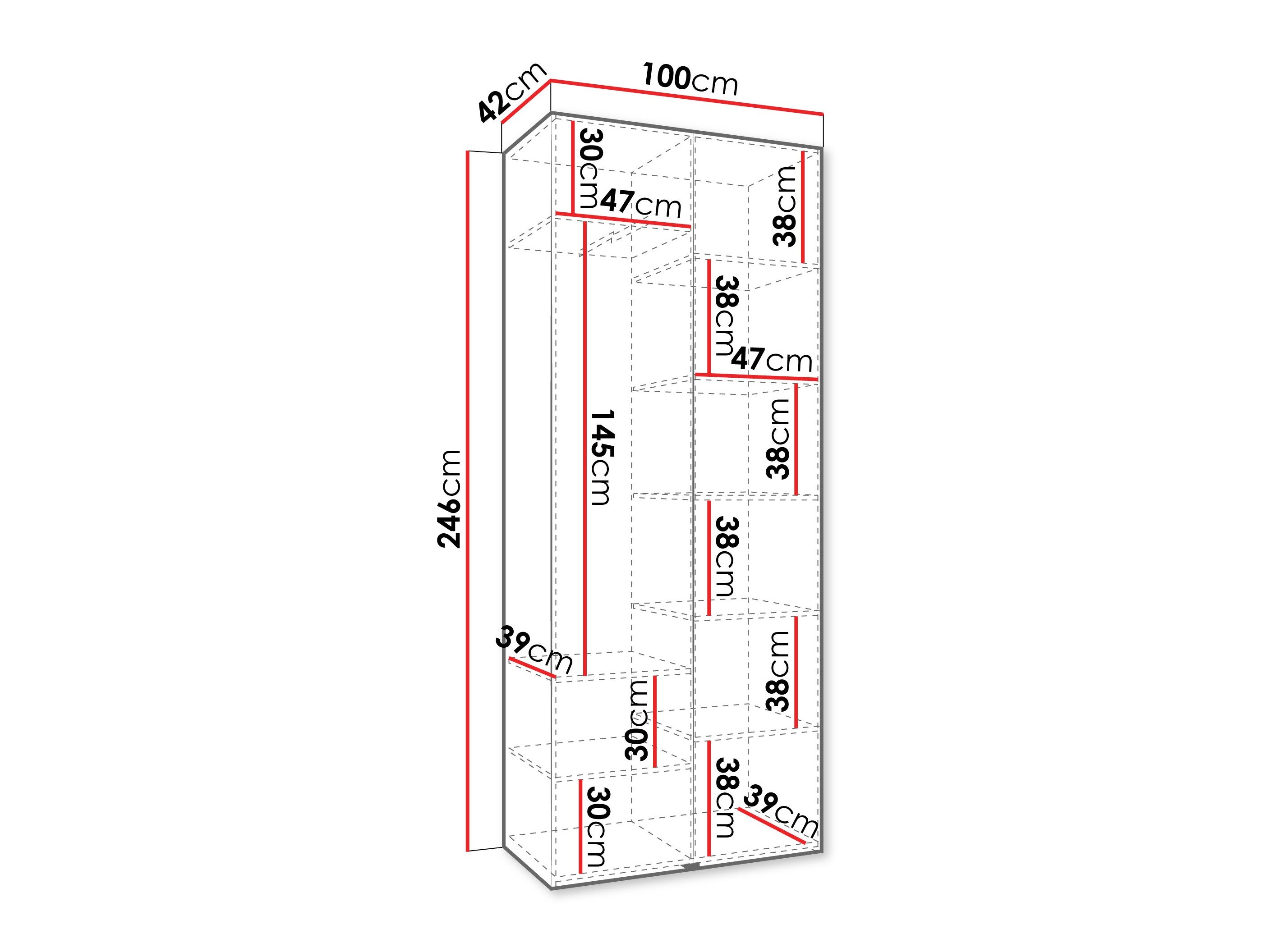 Armoire Hartford 540 (Cachemire)