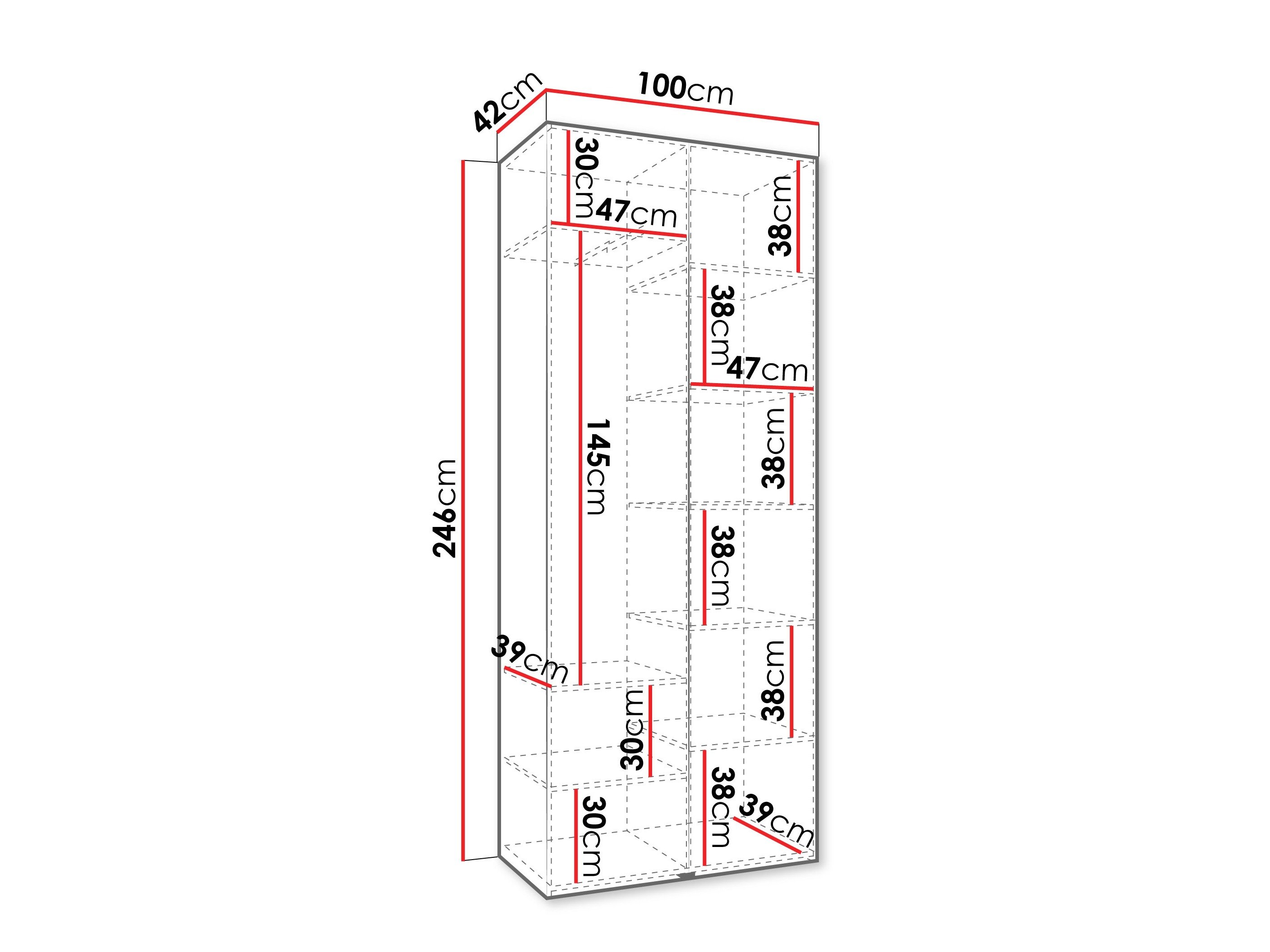 Armoire Hartford 540 (Cachemire)