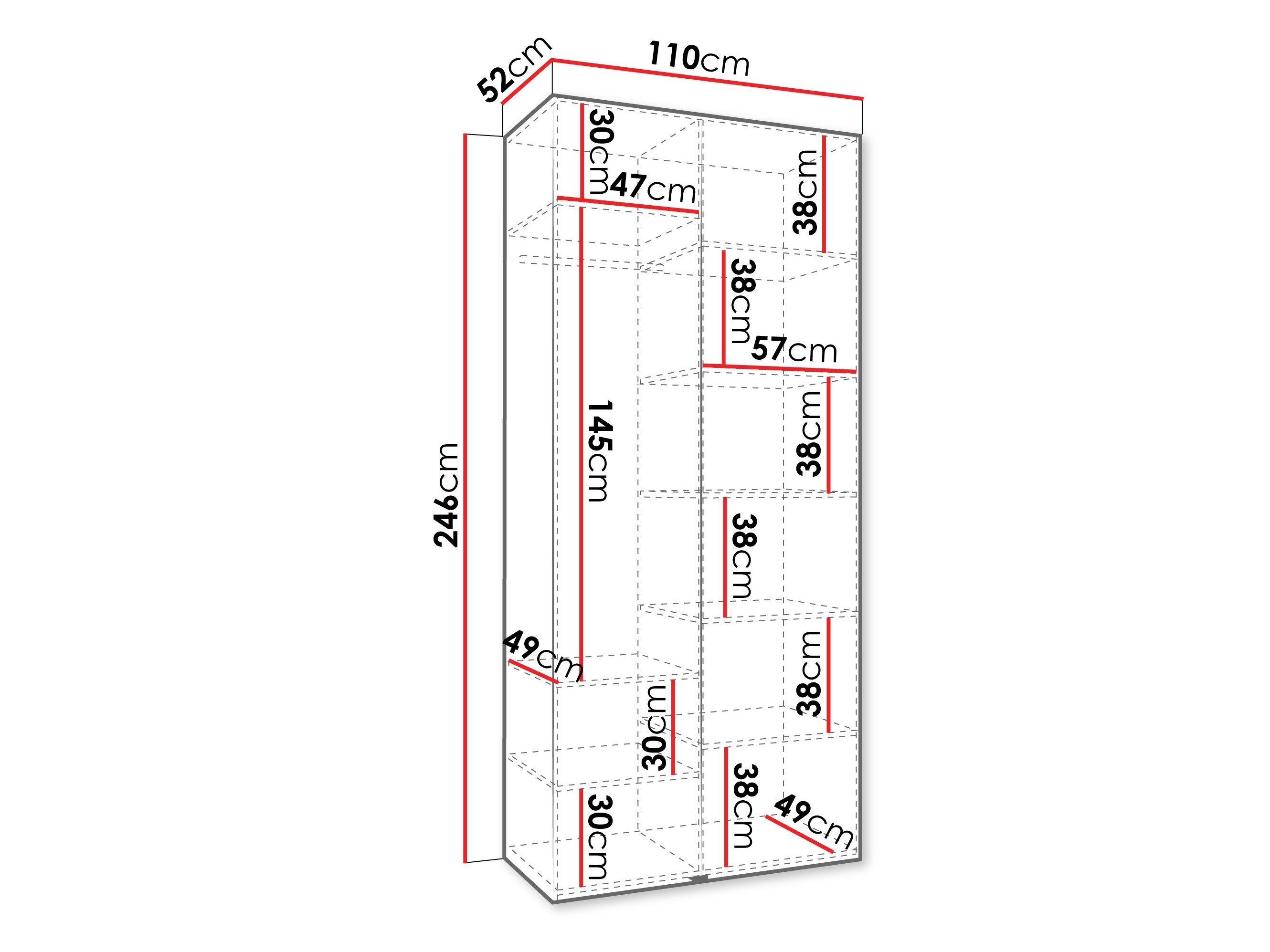 Armoire Hartford 540 (Cachemire)