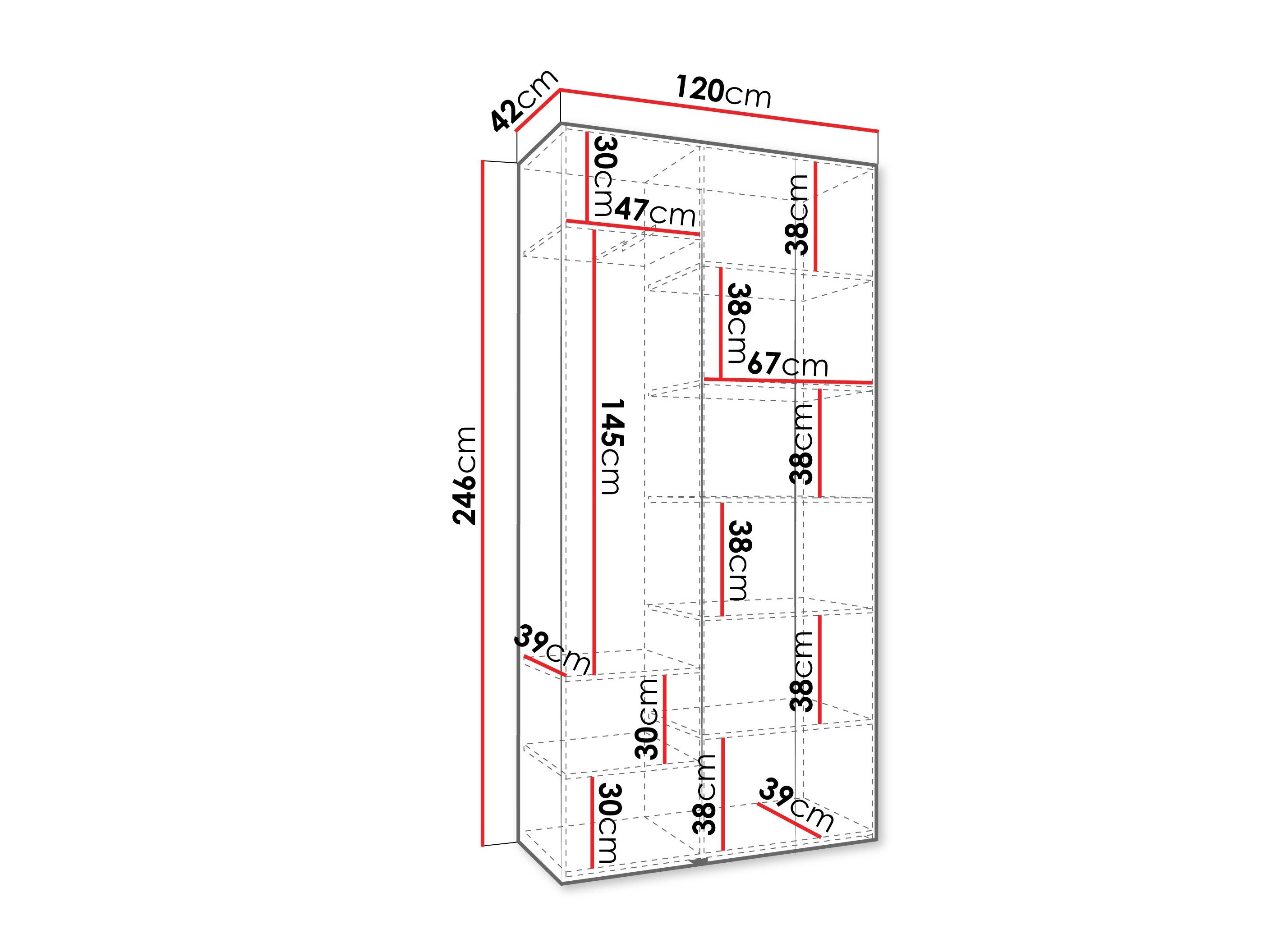 Armoire Hartford 544 (Blanc)