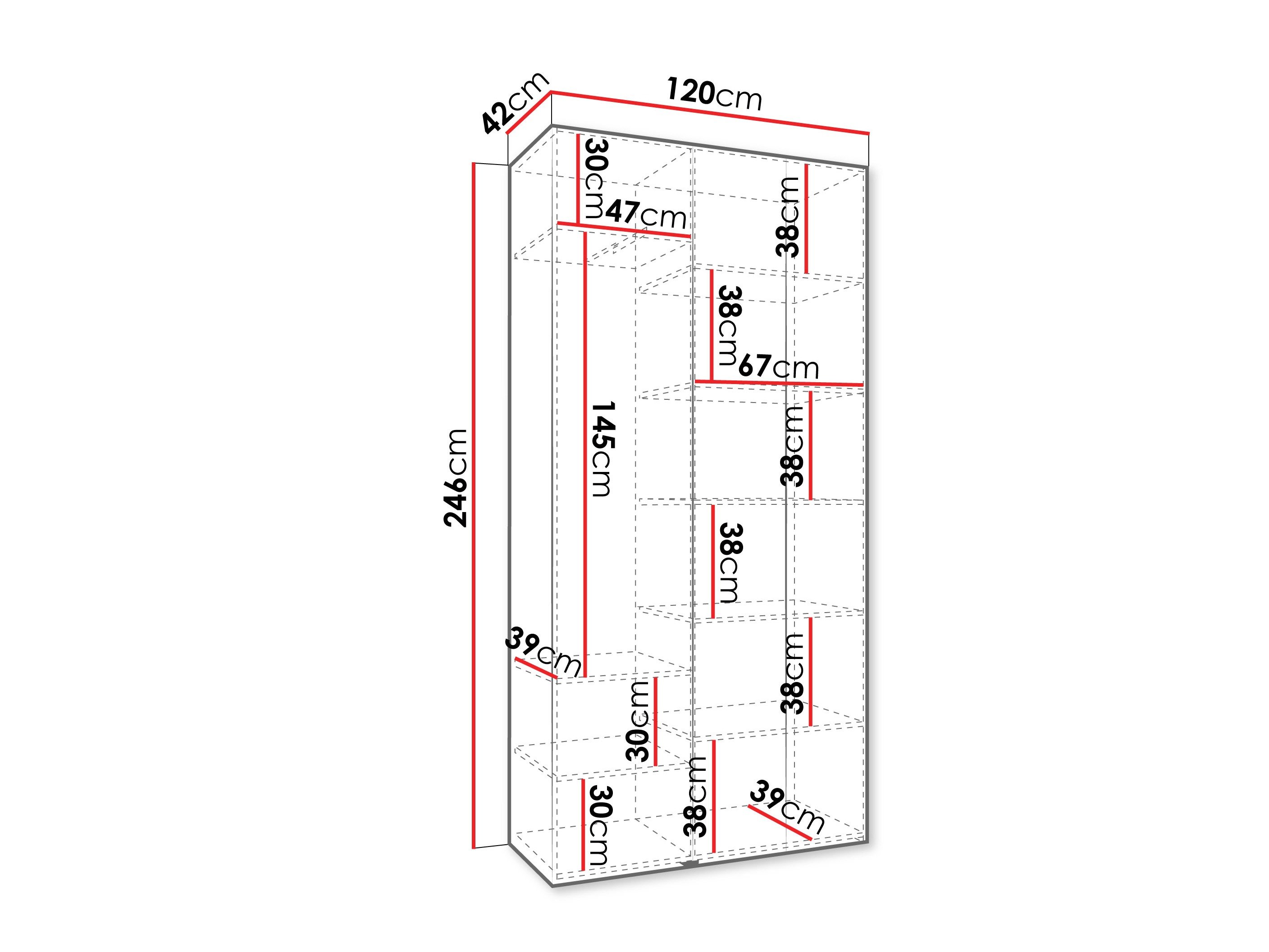 Armoire Hartford 544 (Blanc)