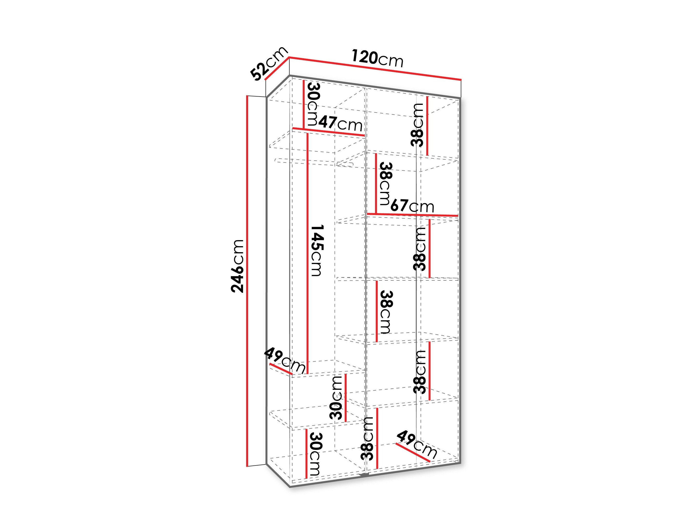 Armoire Hartford 544 (Blanc)