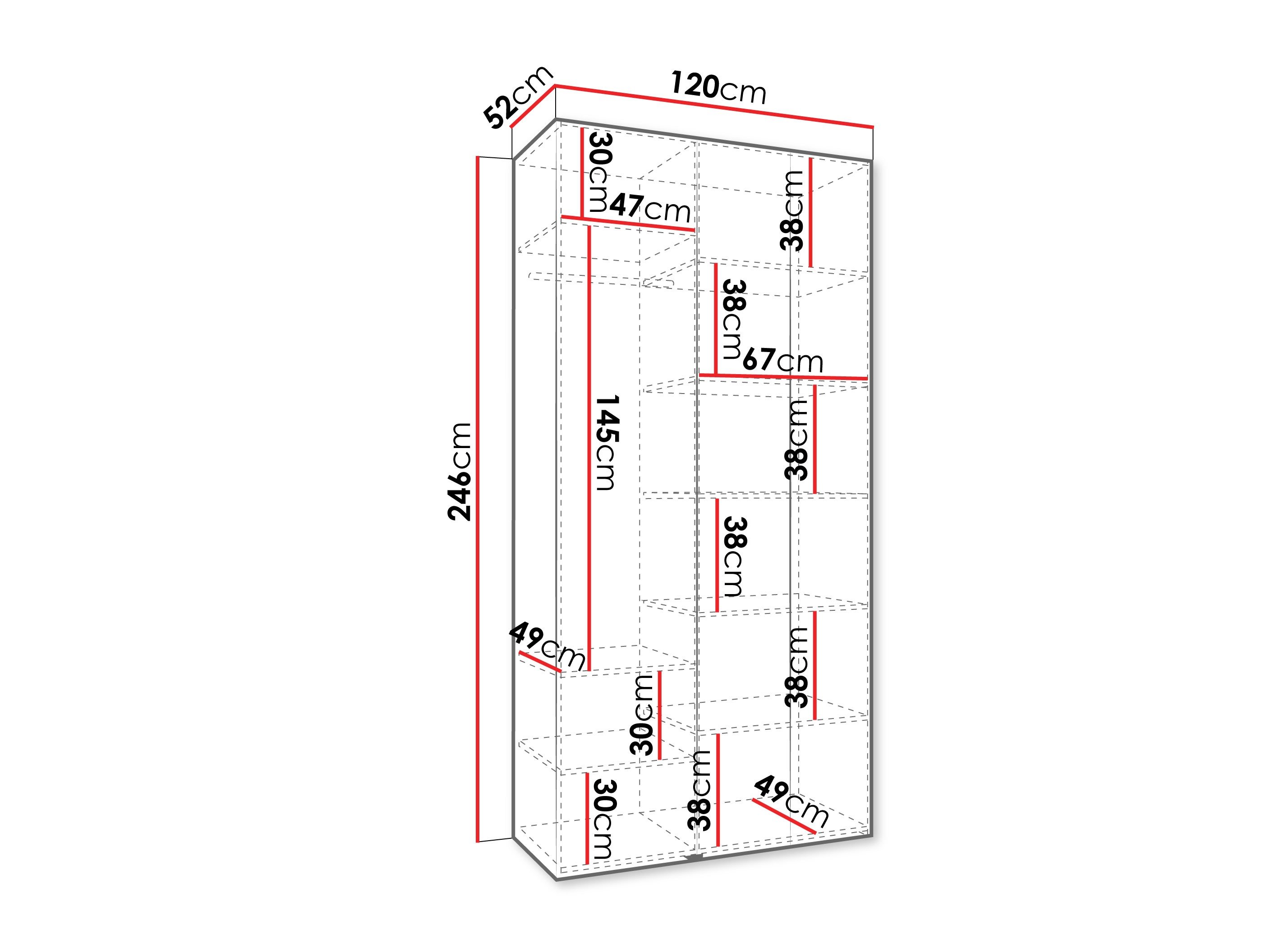Armoire Hartford 544 (Blanc)