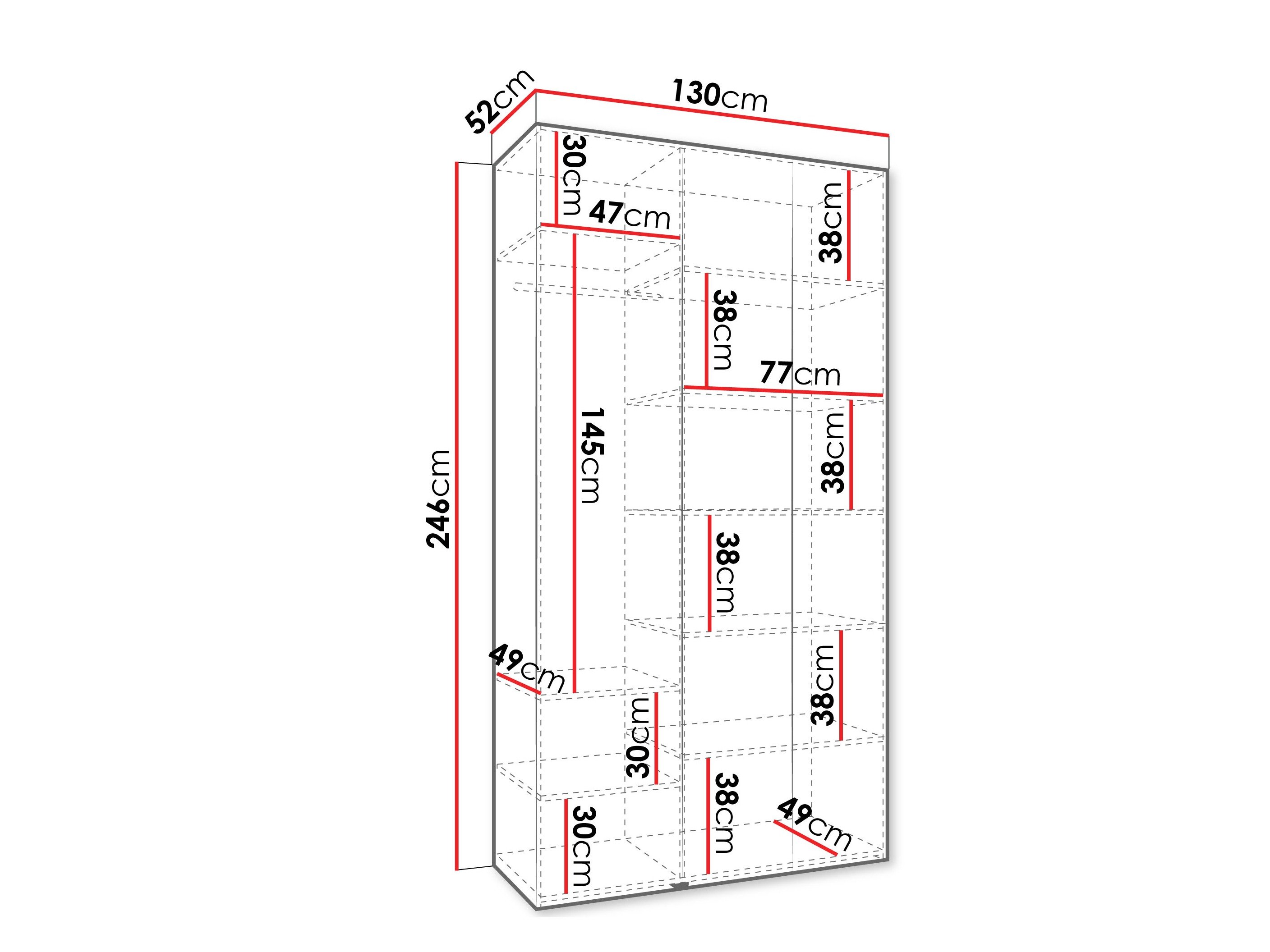 Armoire Hartford 544 (Blanc)