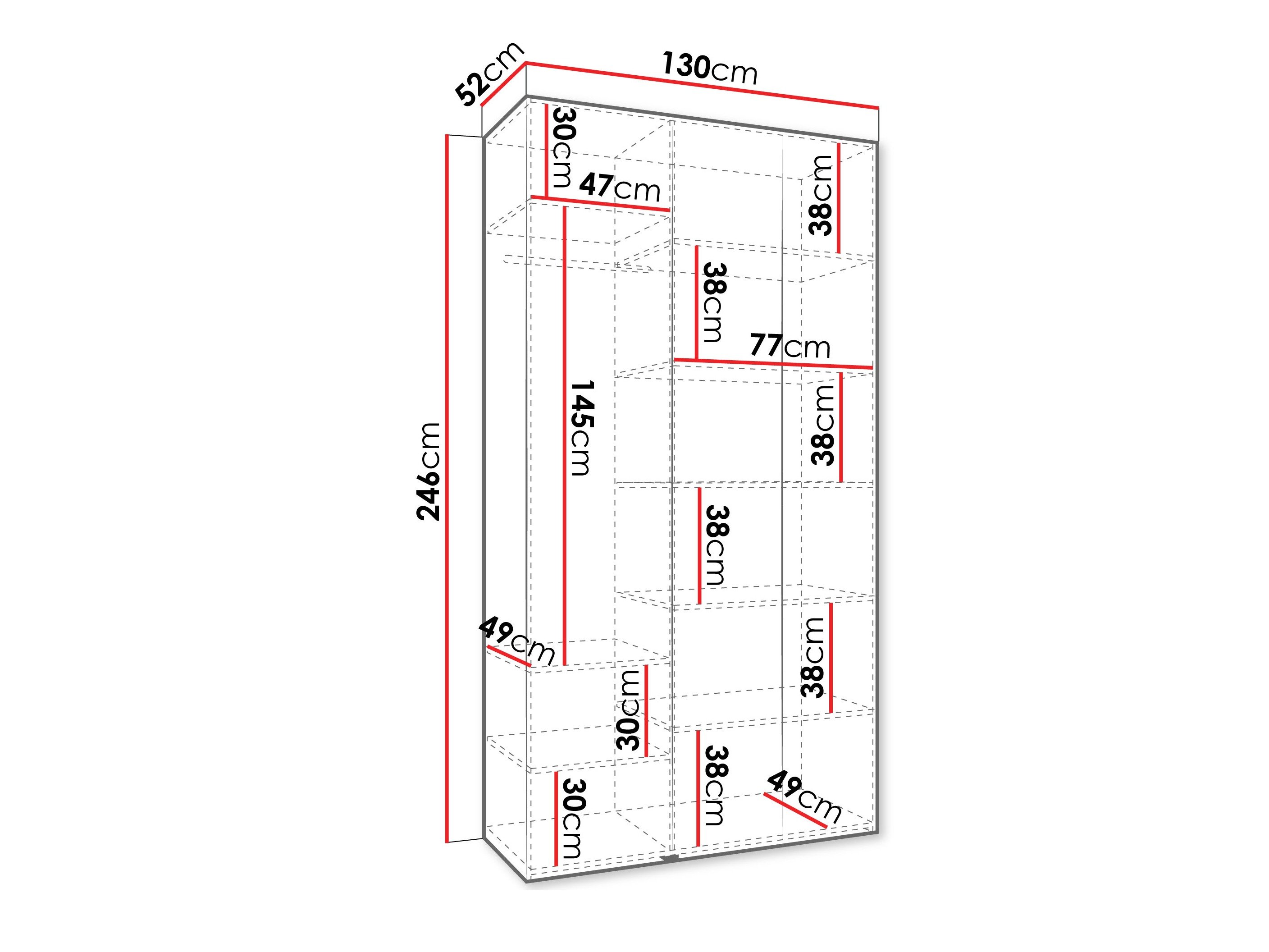 Armoire Hartford 544 (Blanc)