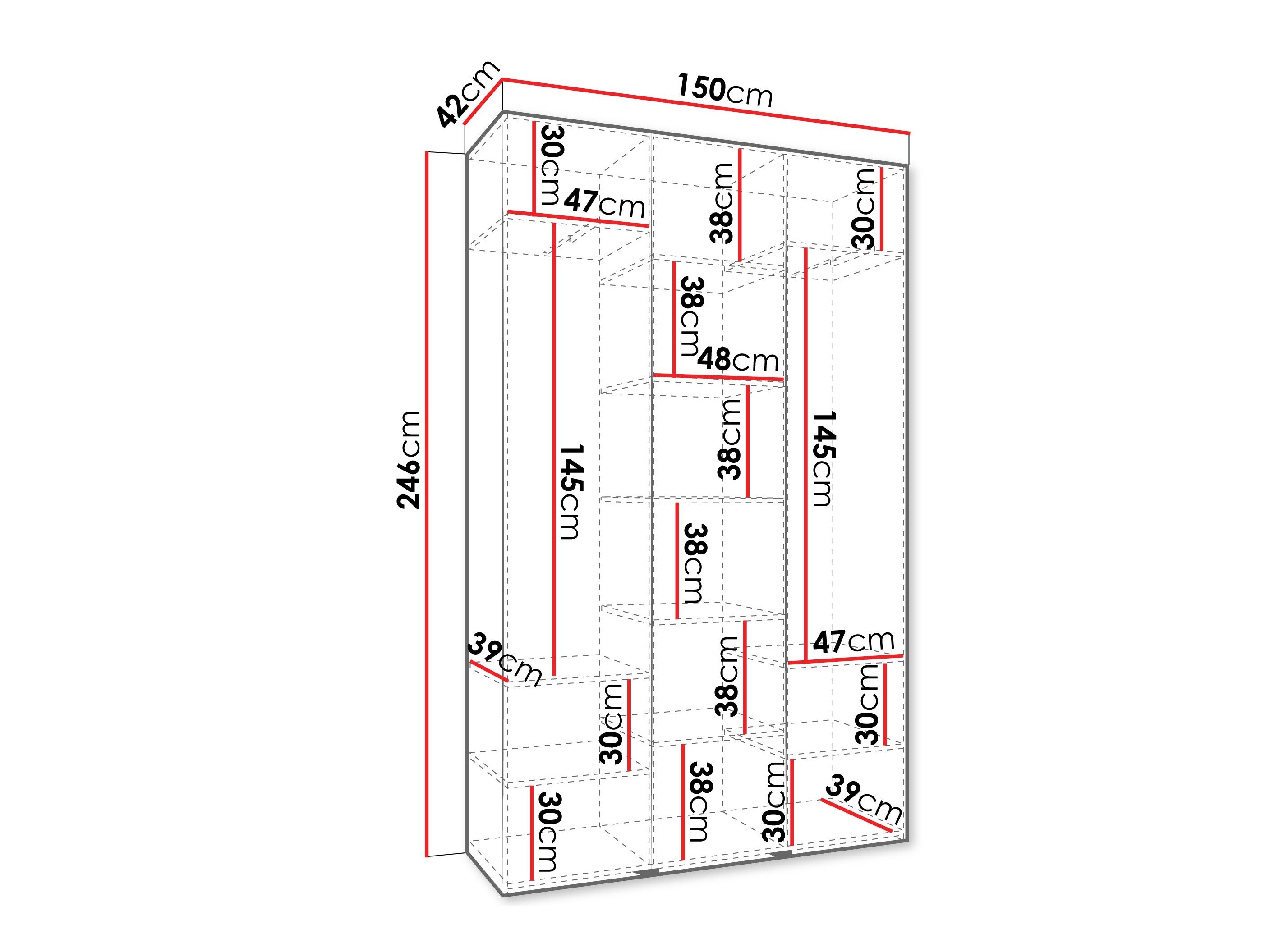 Armoire Hartford 544 (Blanc)