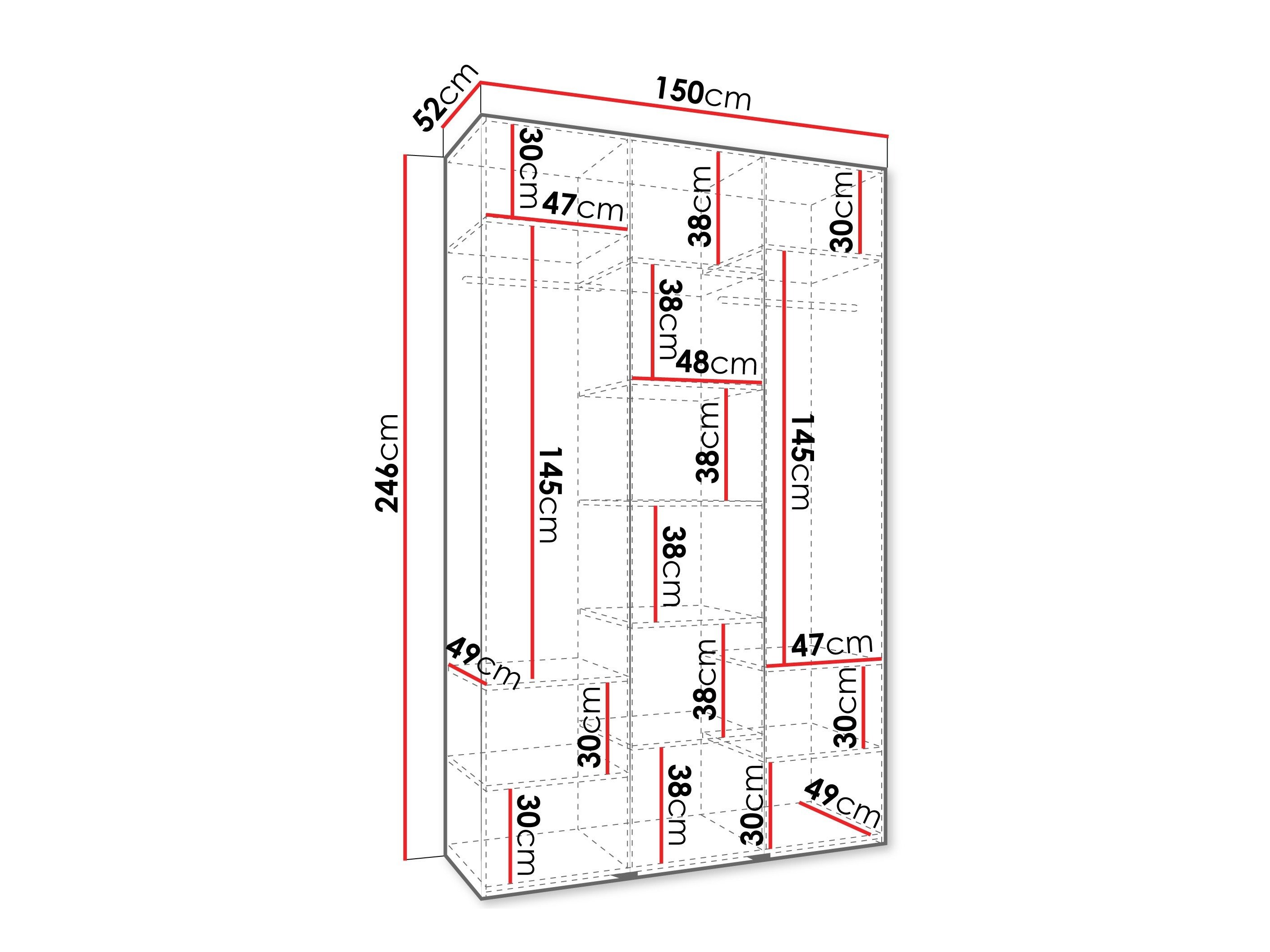 Armoire Hartford 544 (Blanc)