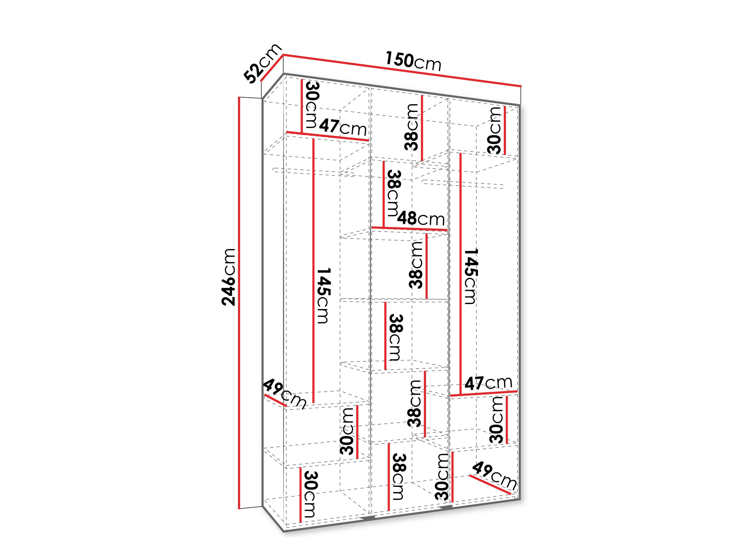 Armoire Hartford 544 (Blanc)