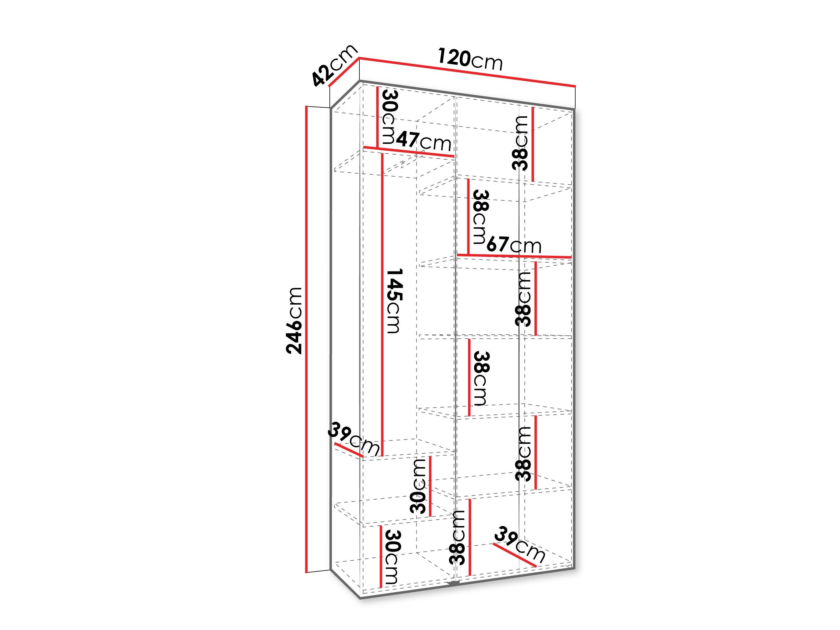 Armoire Hartford 544 (Cachemire)