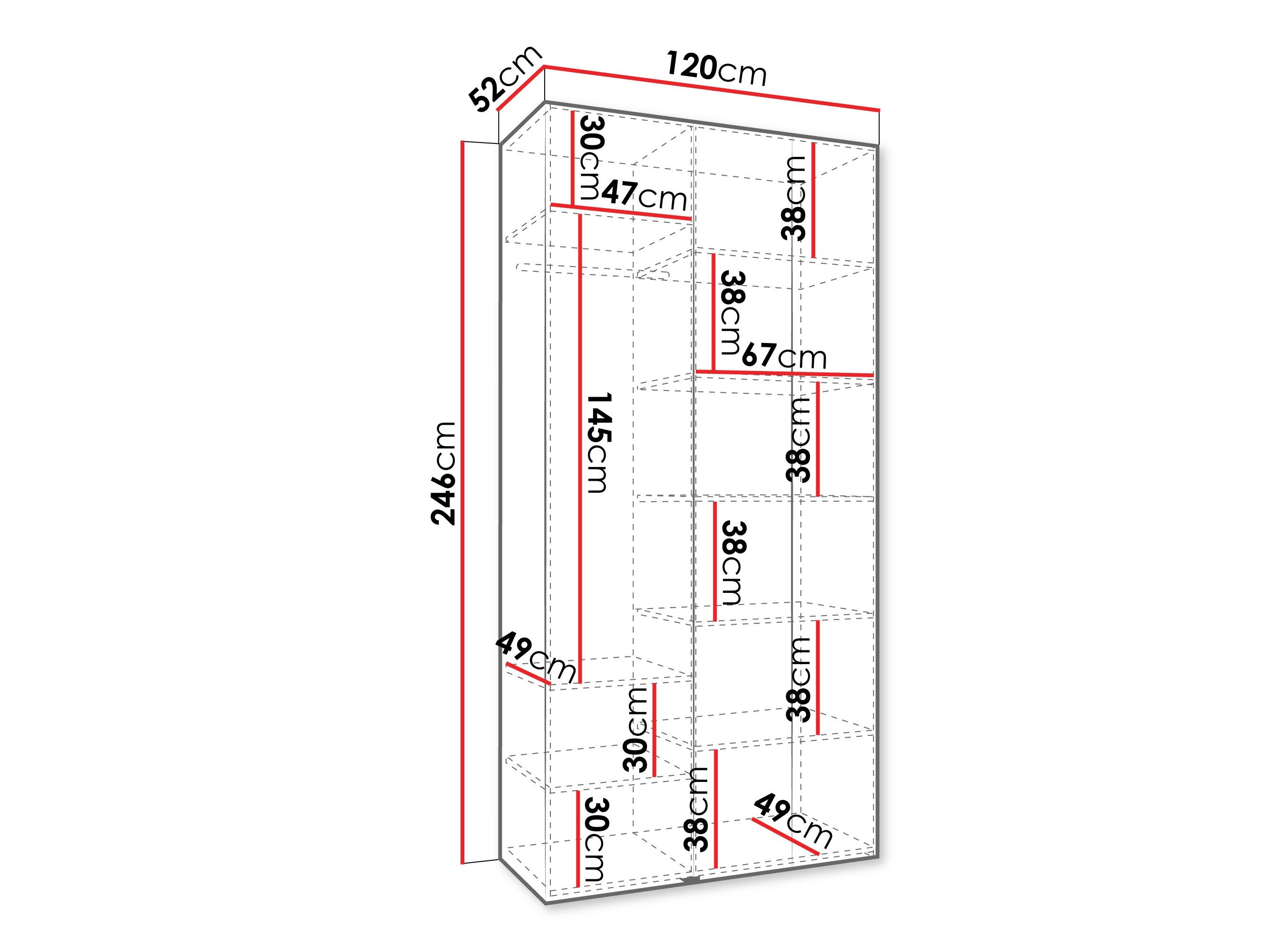 Armoire Hartford 544 (Cachemire)