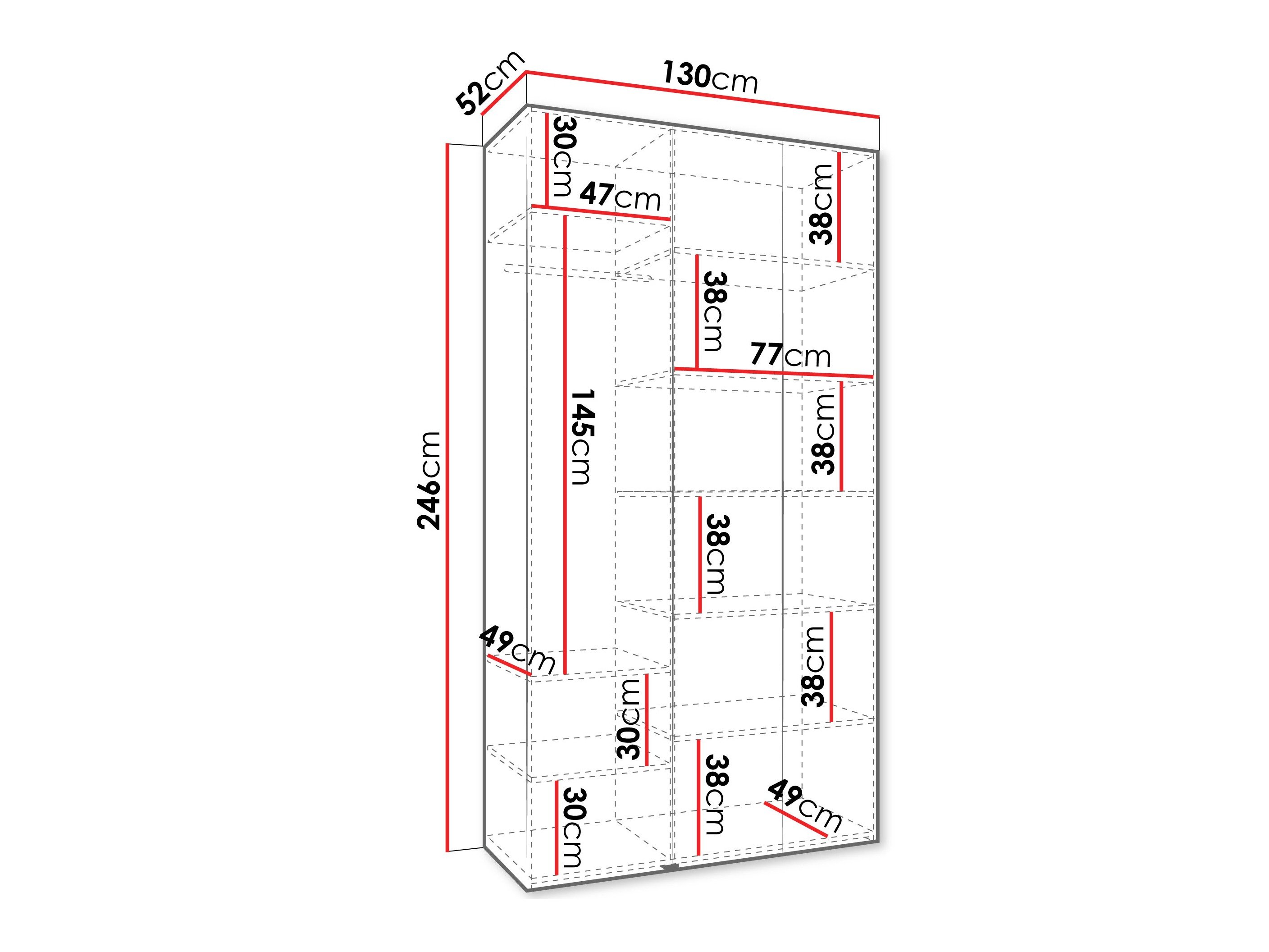 Armoire Hartford 544 (Cachemire)
