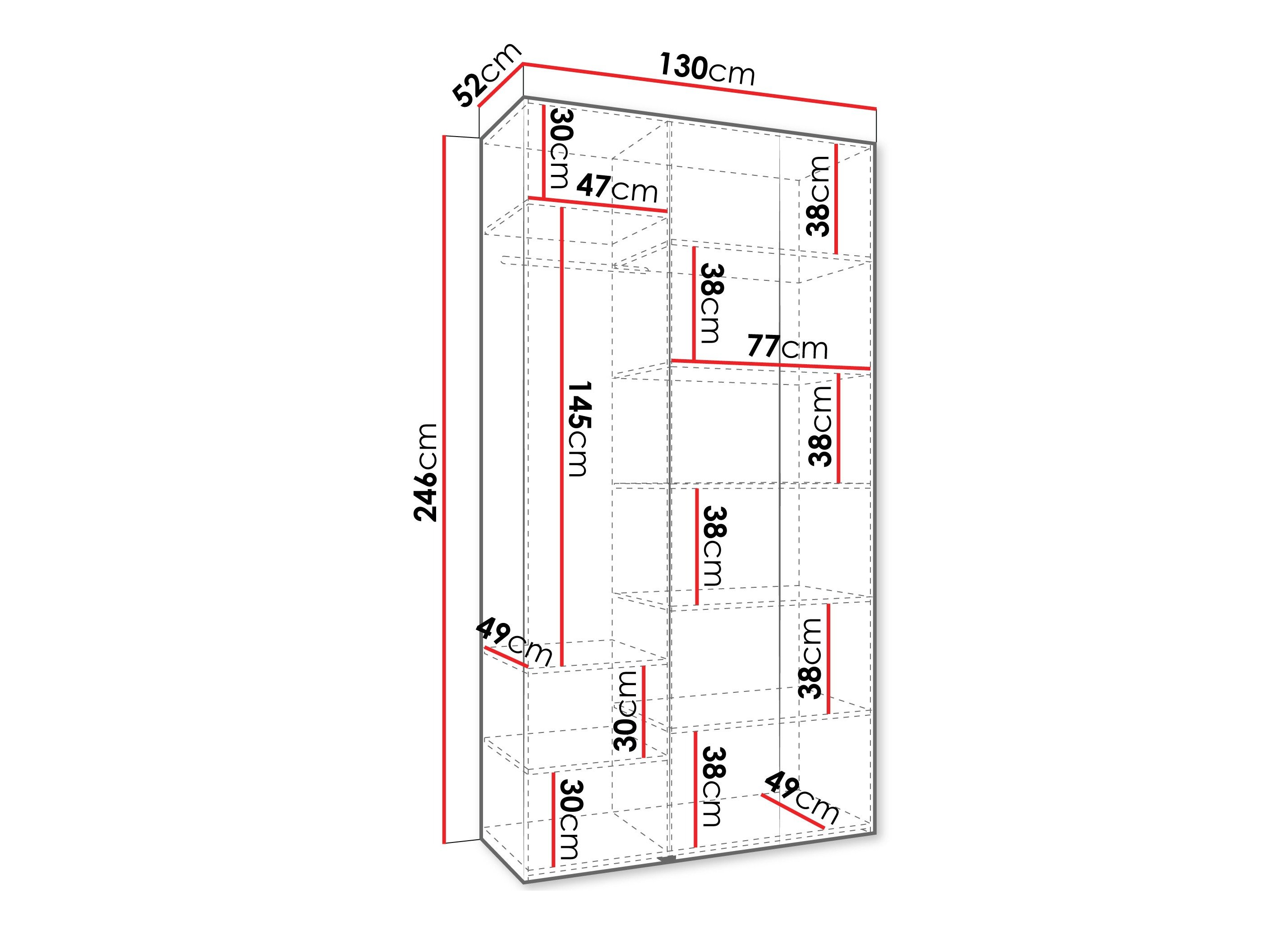 Armoire Hartford 544 (Cachemire)