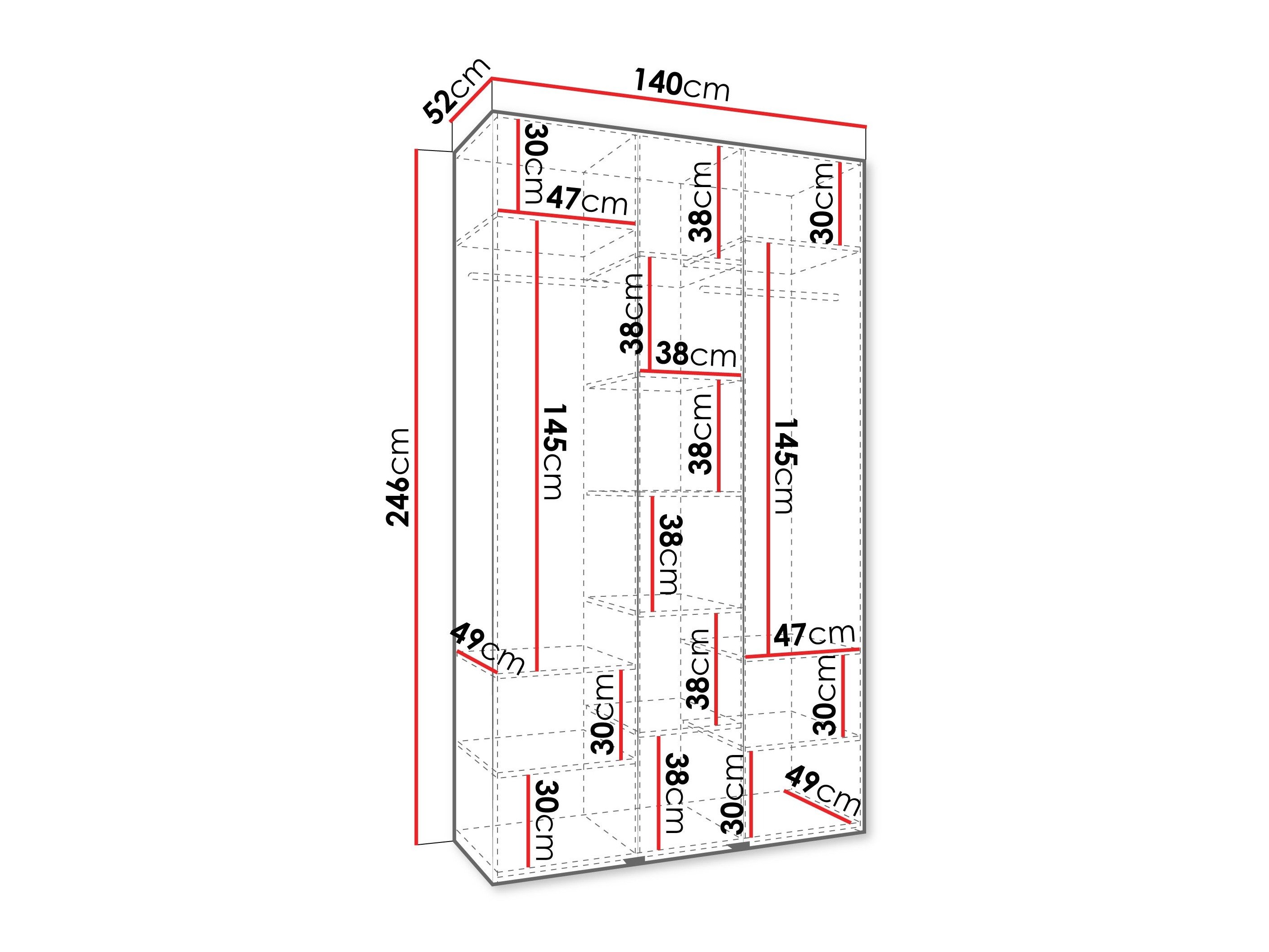 Armoire Hartford 544 (Cachemire)