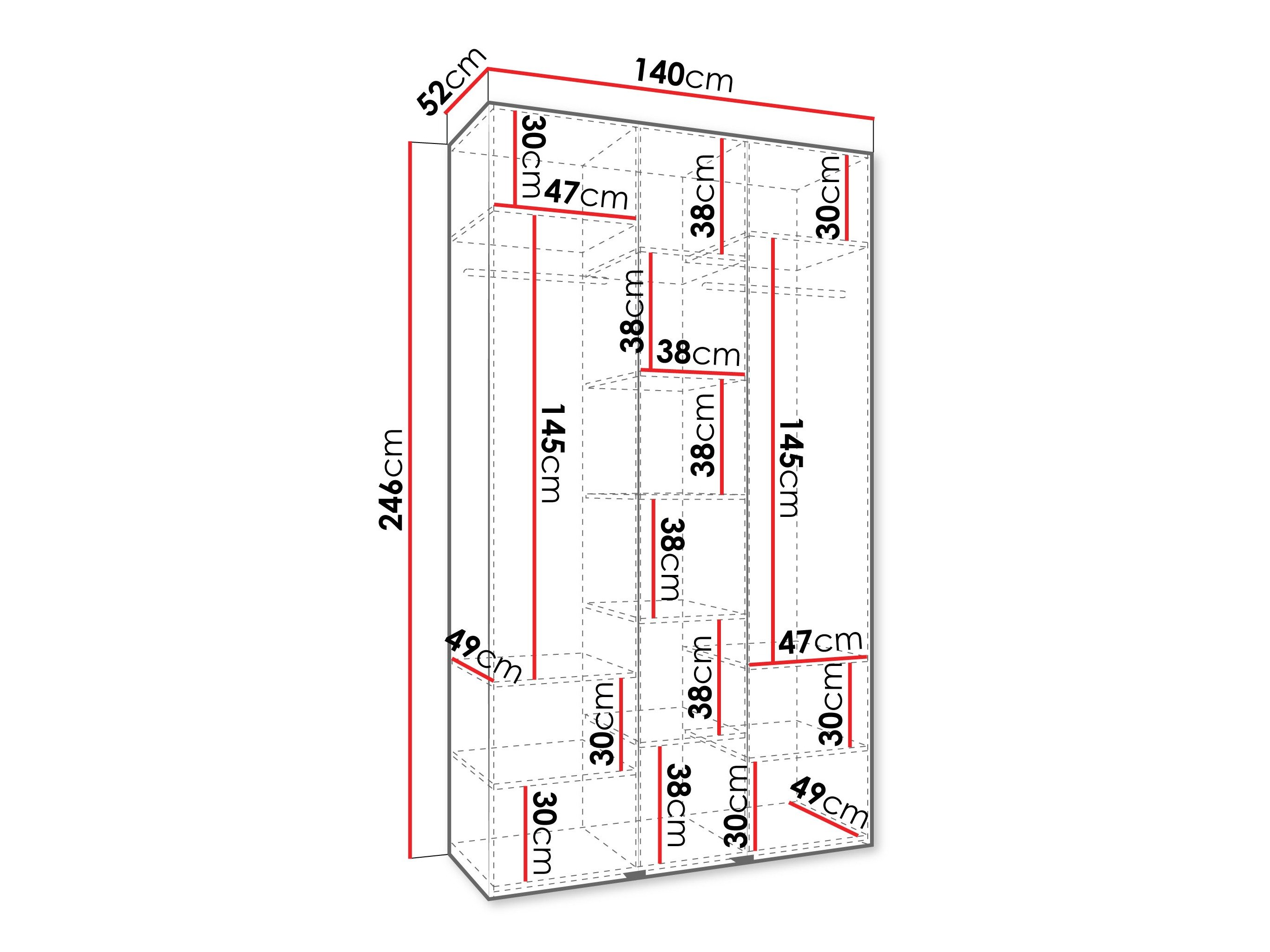Armoire Hartford 544 (Cachemire)