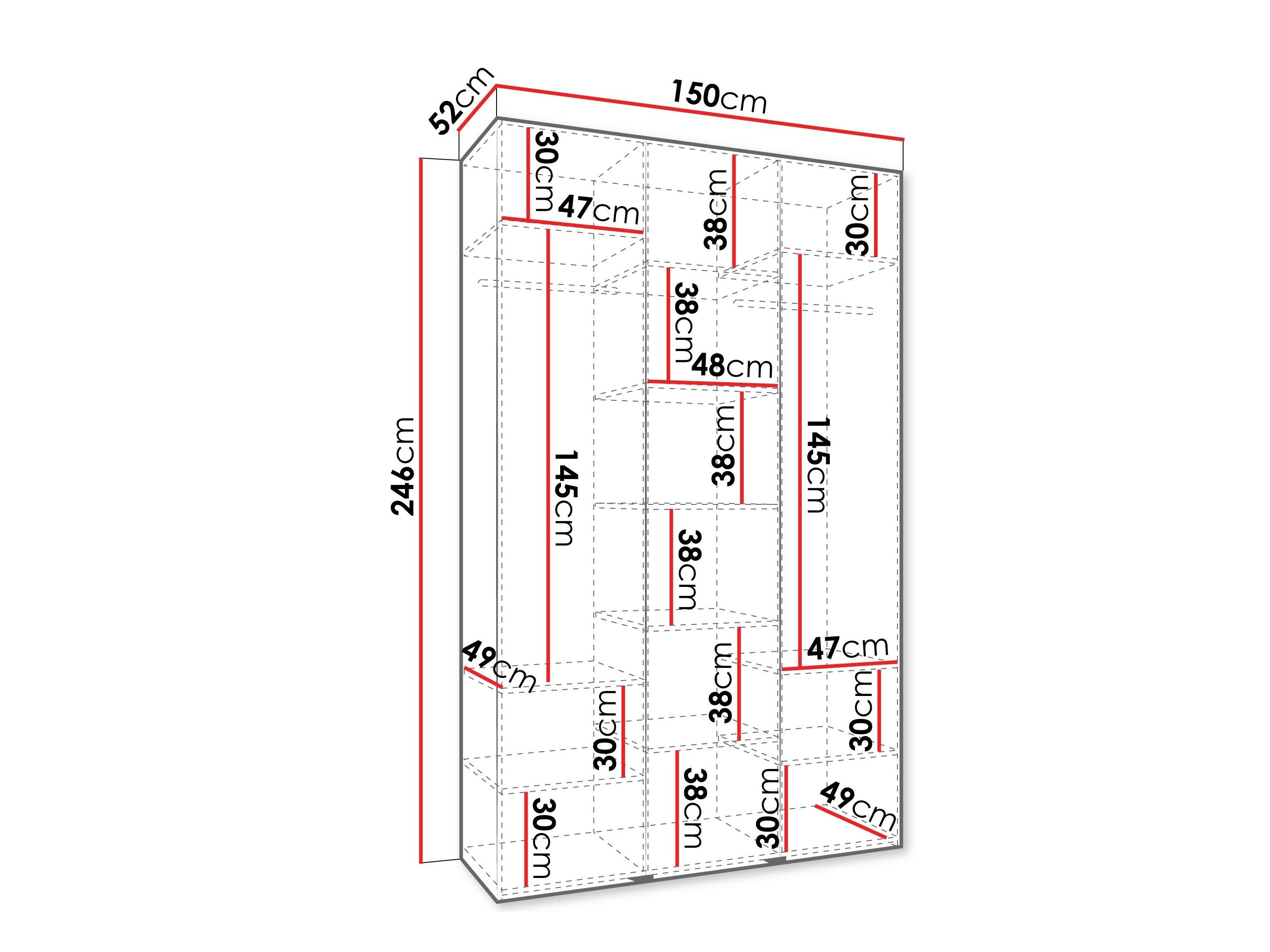 Armoire Hartford 544 (Cachemire)