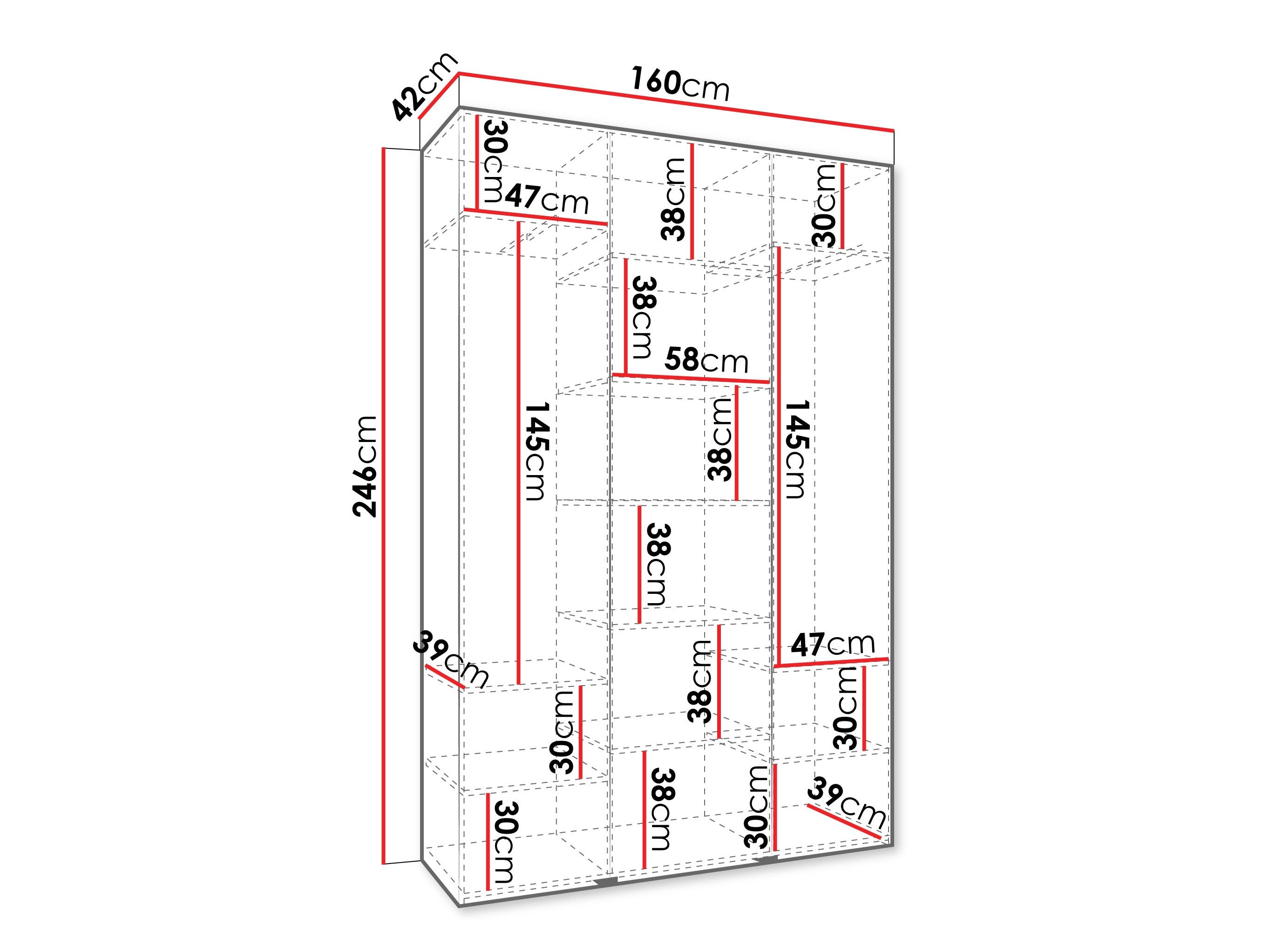 Armoire Hartford 544 (Cachemire)