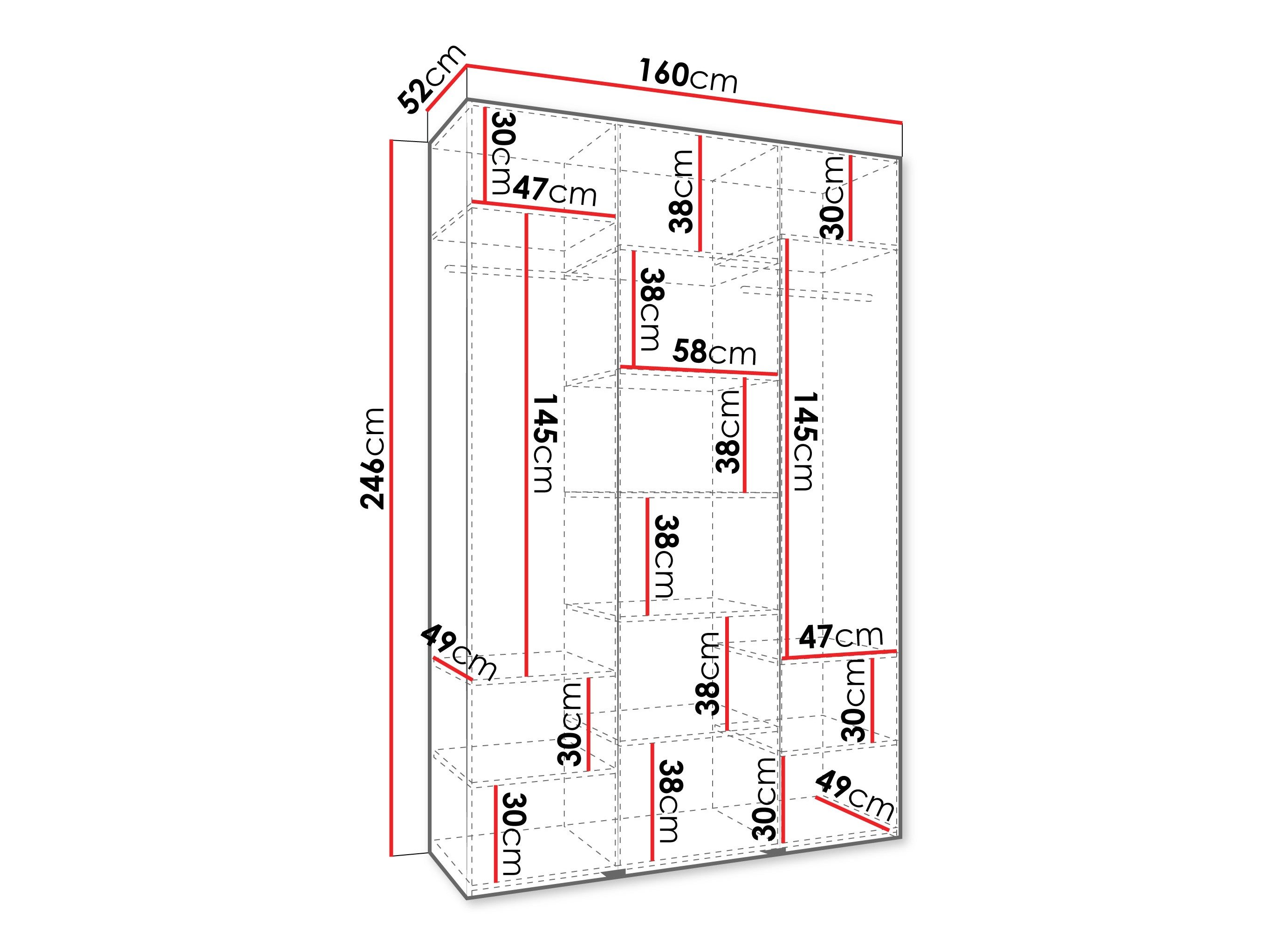 Armoire Hartford 544 (Blanc)