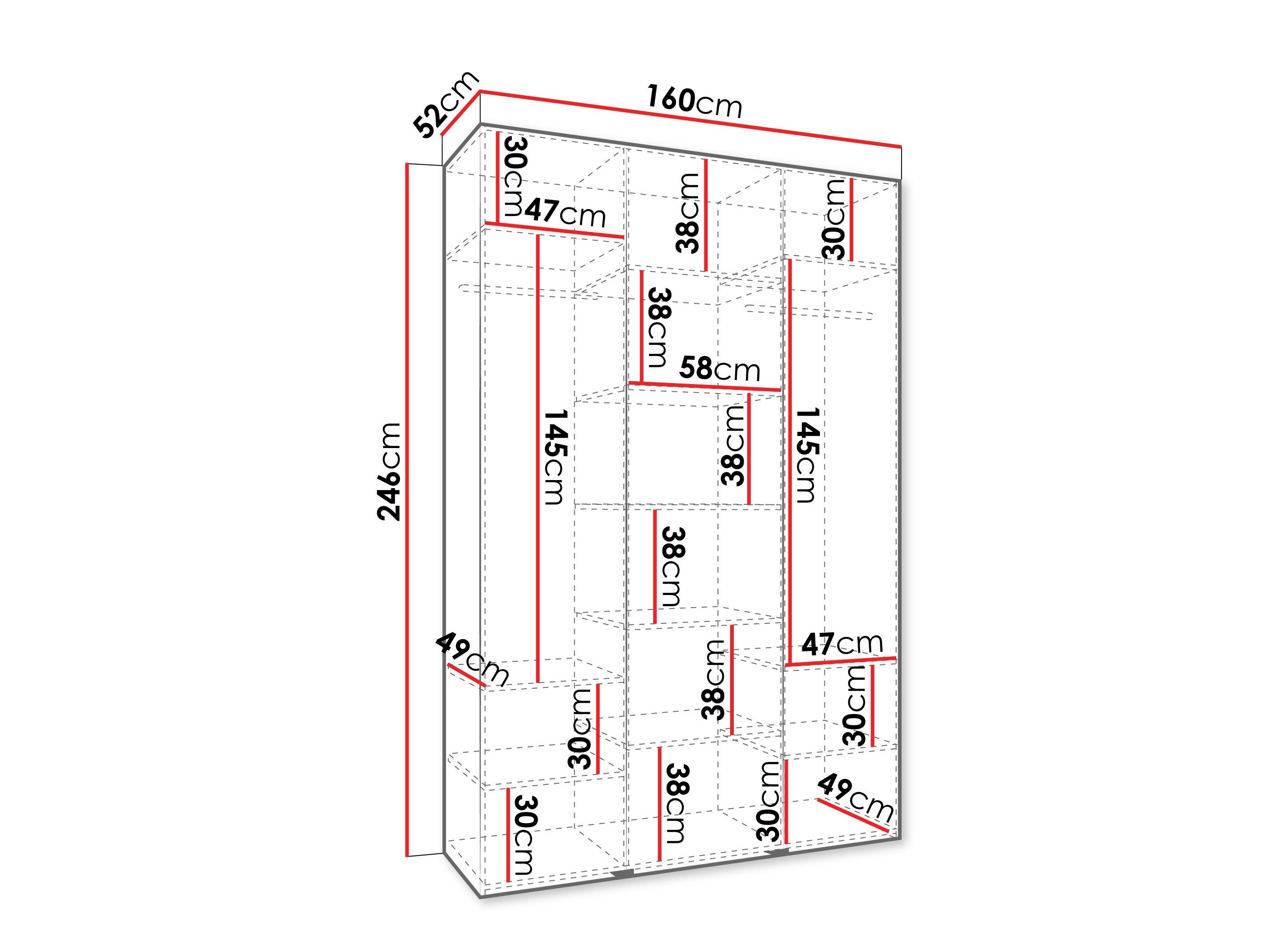 Armoire Hartford 544 (Cachemire)