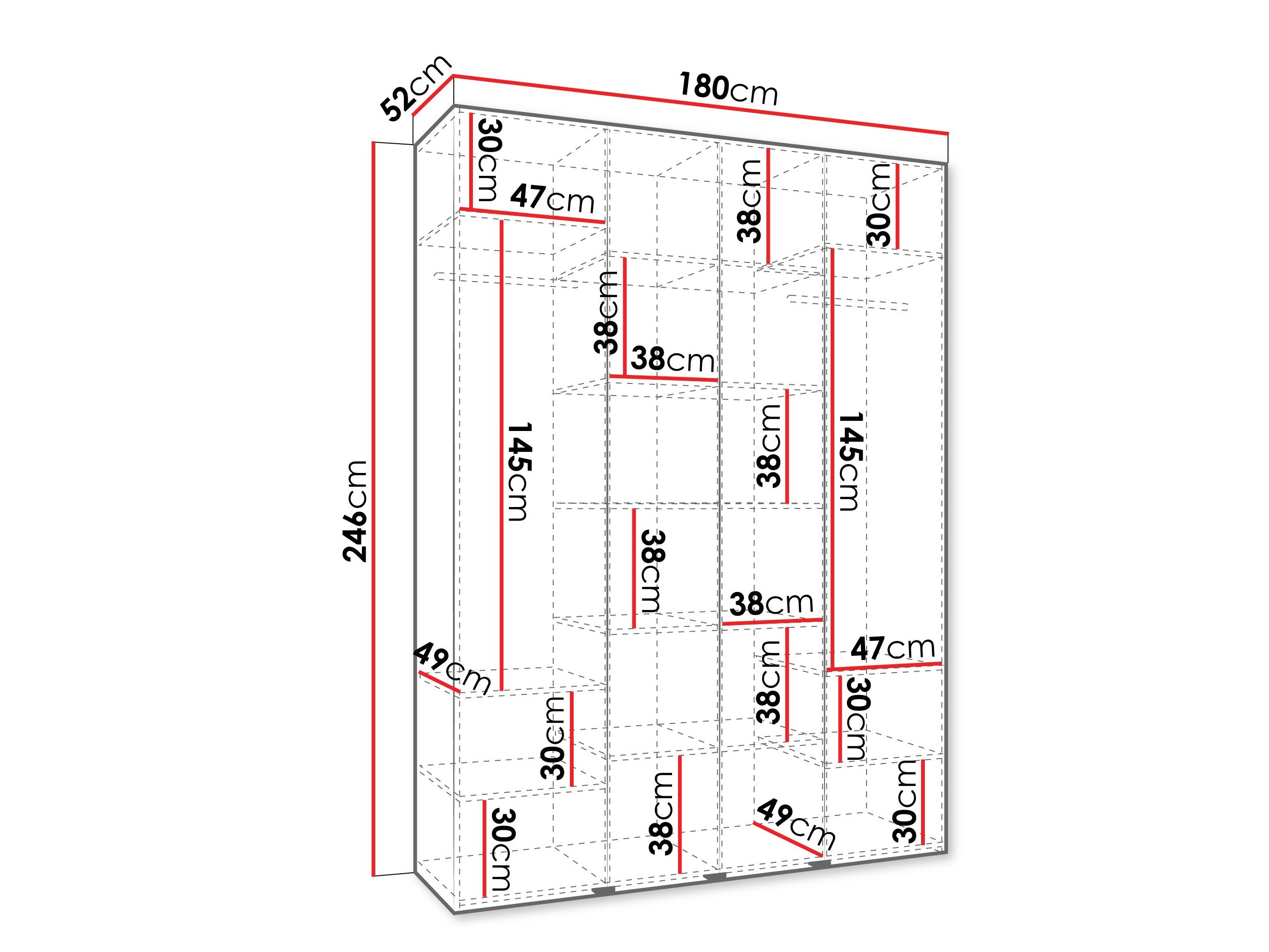 Armoire Hartford 554 (Blanc)
