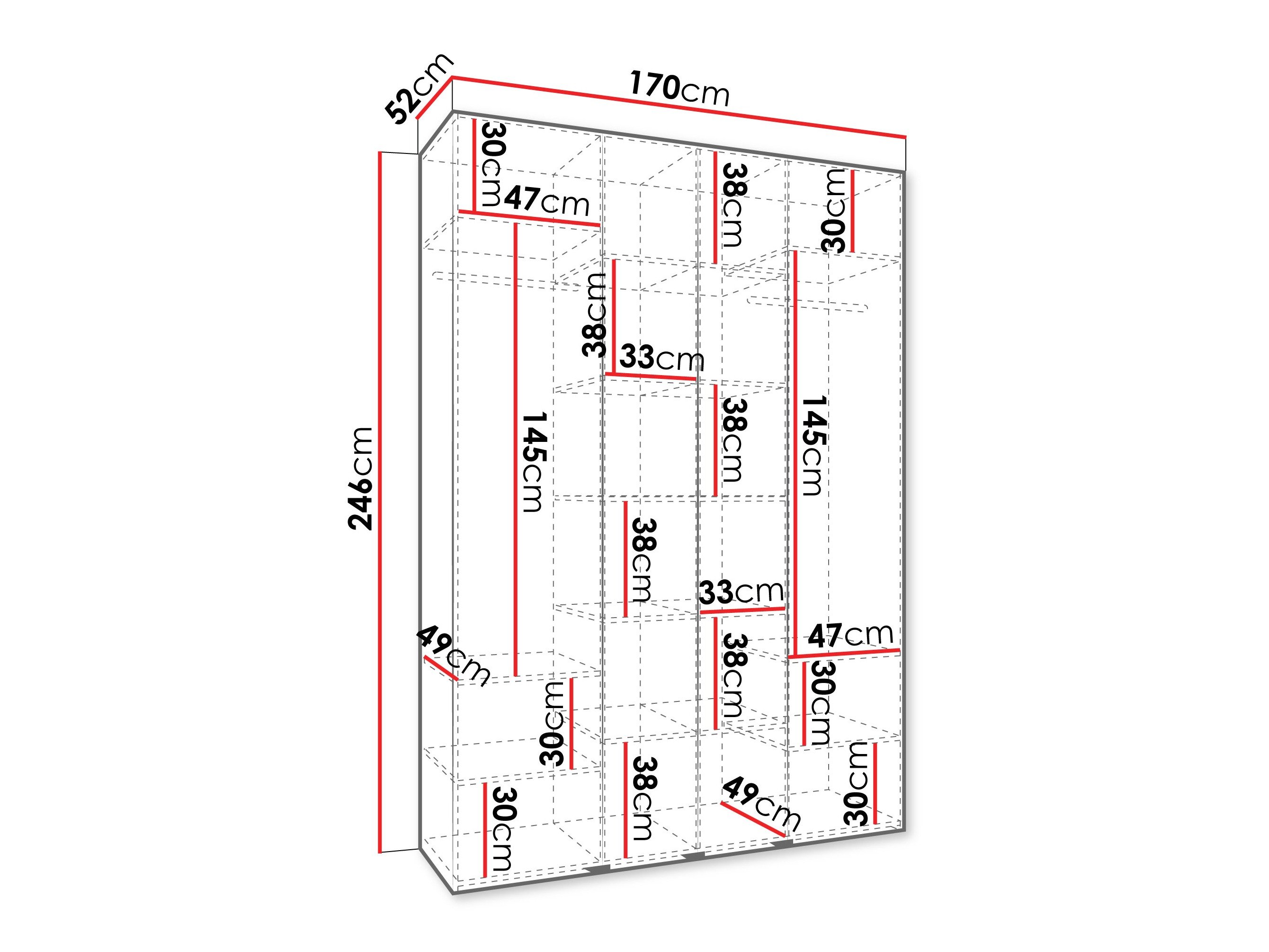 Armoire Hartford 554 (Cachemire)