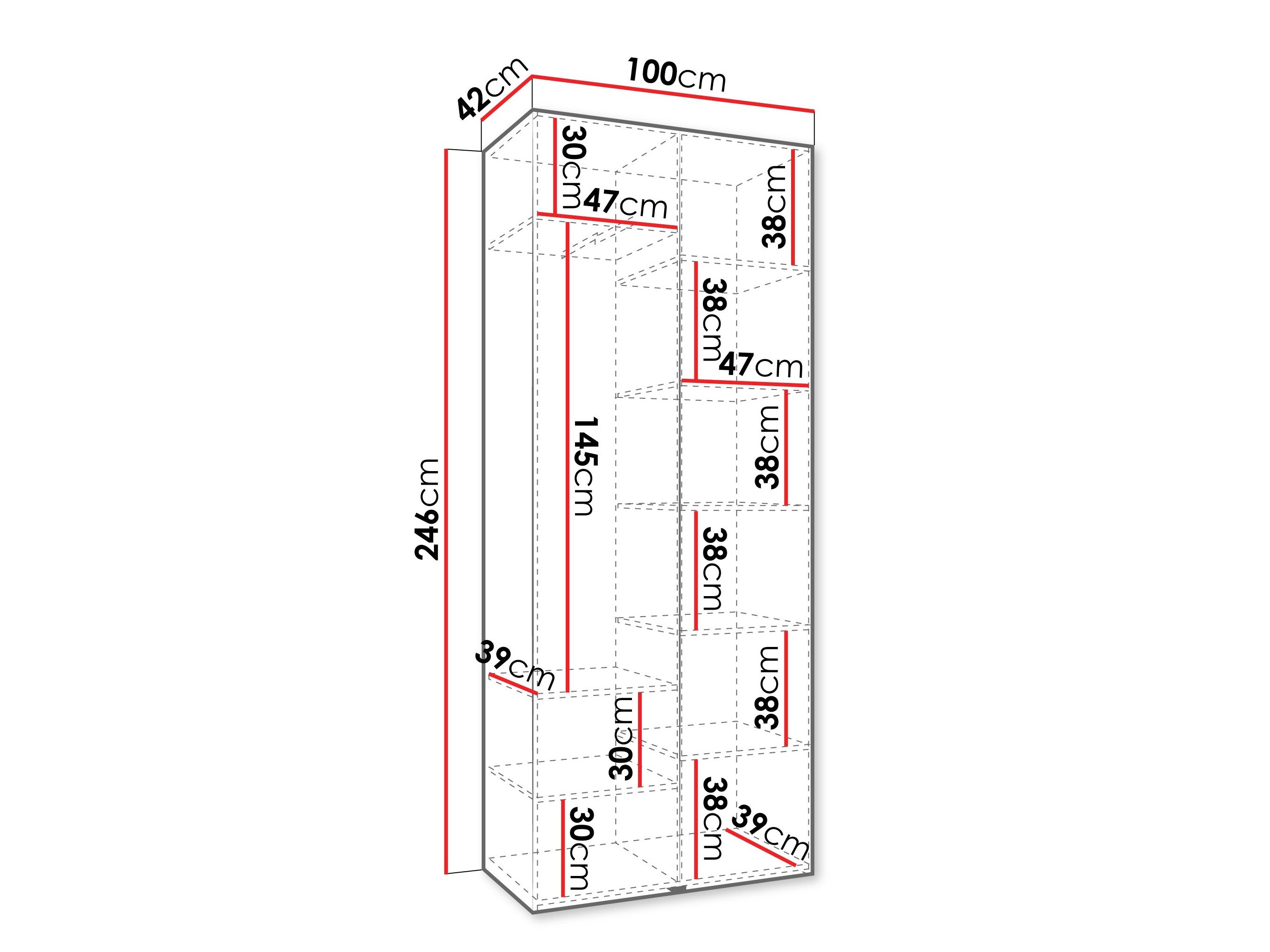 Armoire Hartford 562 (Blanc)