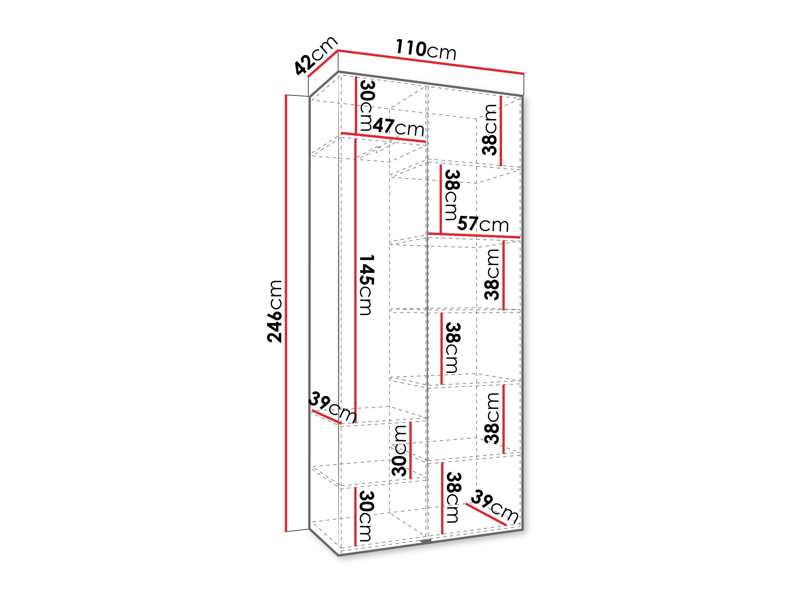 Armoire Hartford 562 (Blanc)