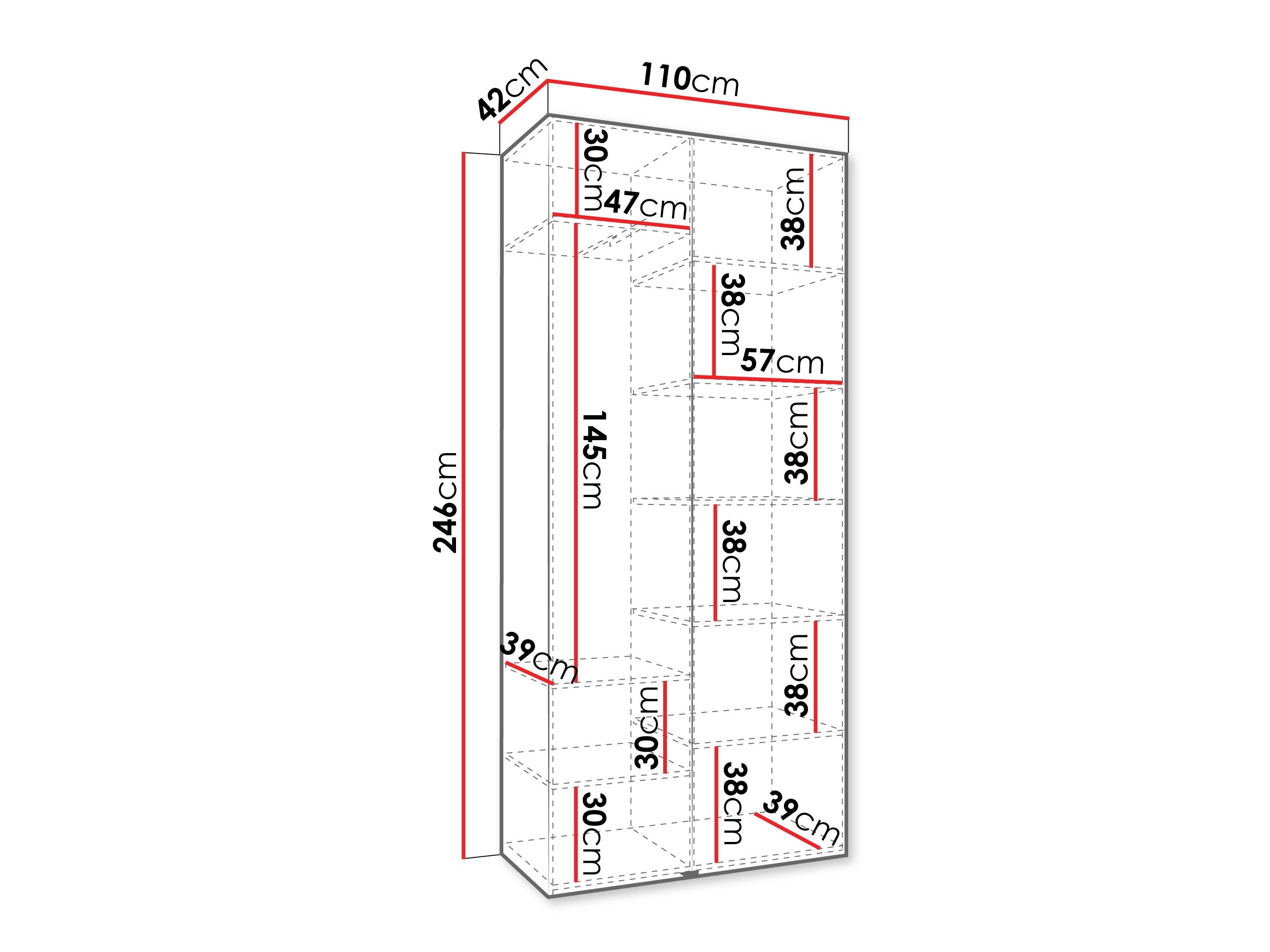 Armoire Hartford 562 (Blanc)
