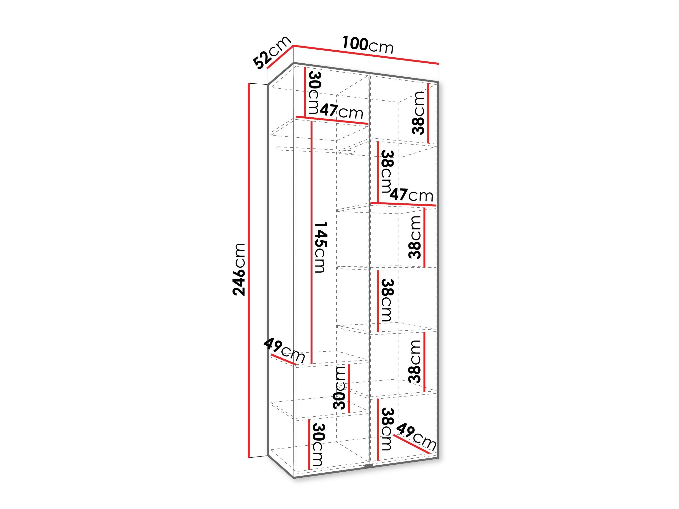 Armoire Hartford 562 (Cachemire)