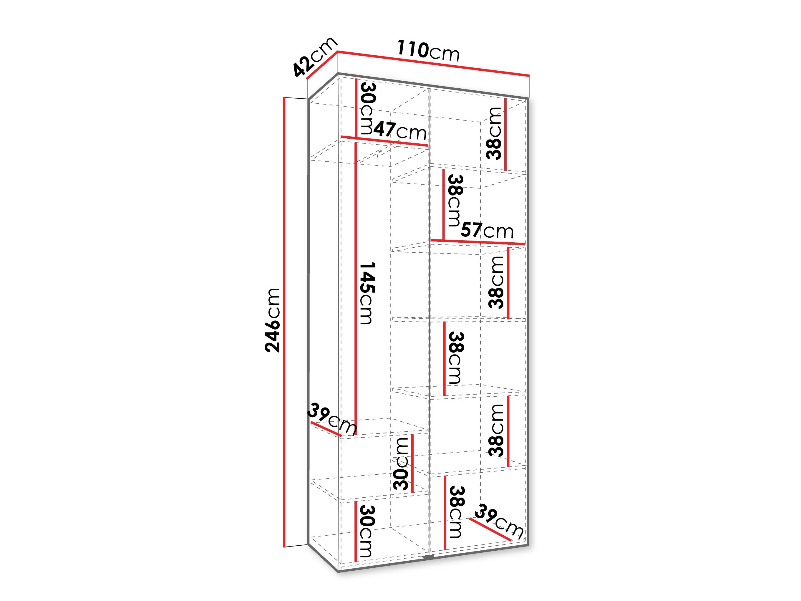 Armoire Hartford 562 (Cachemire)
