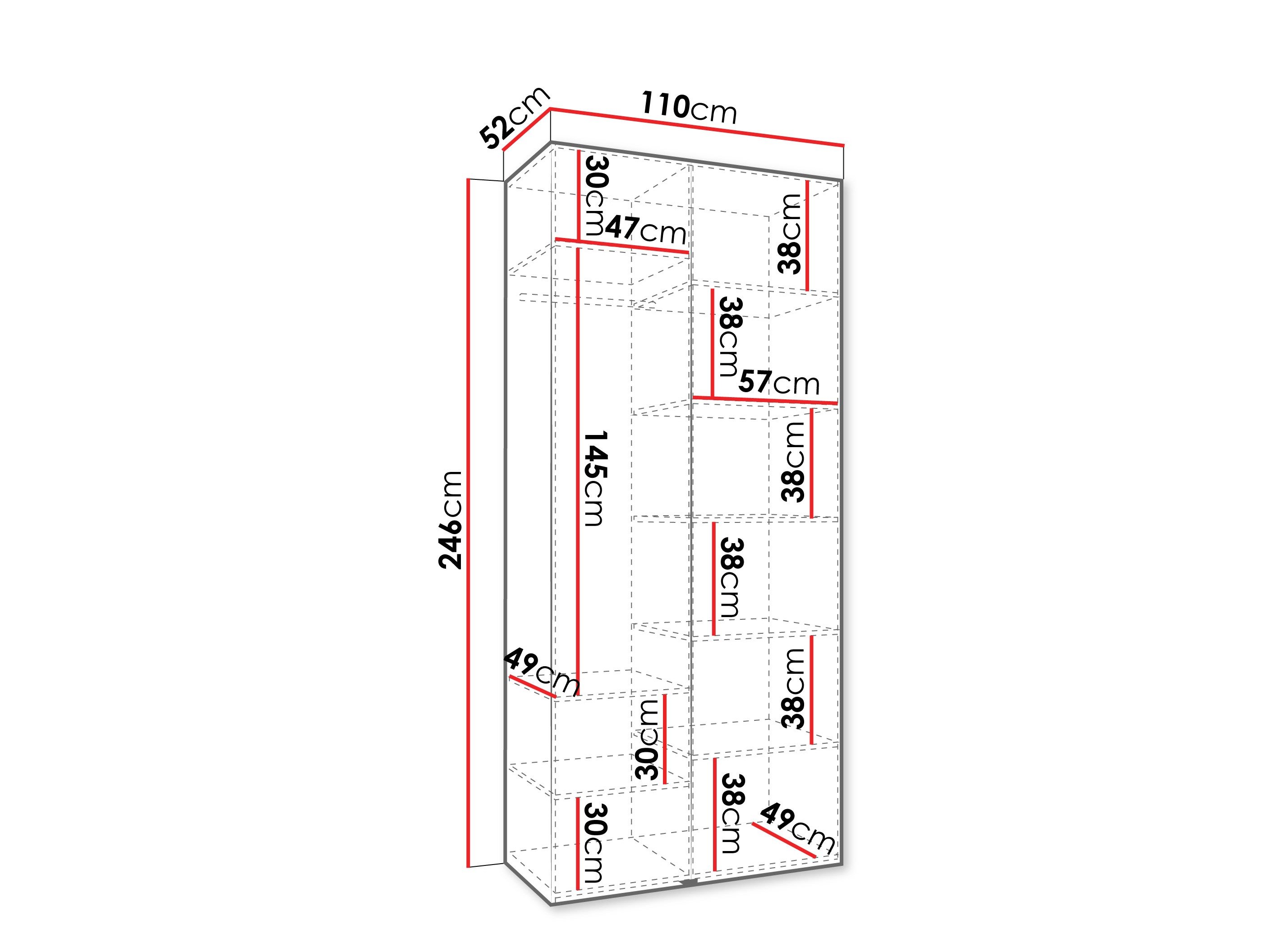 Armoire Hartford 562 (Blanc)