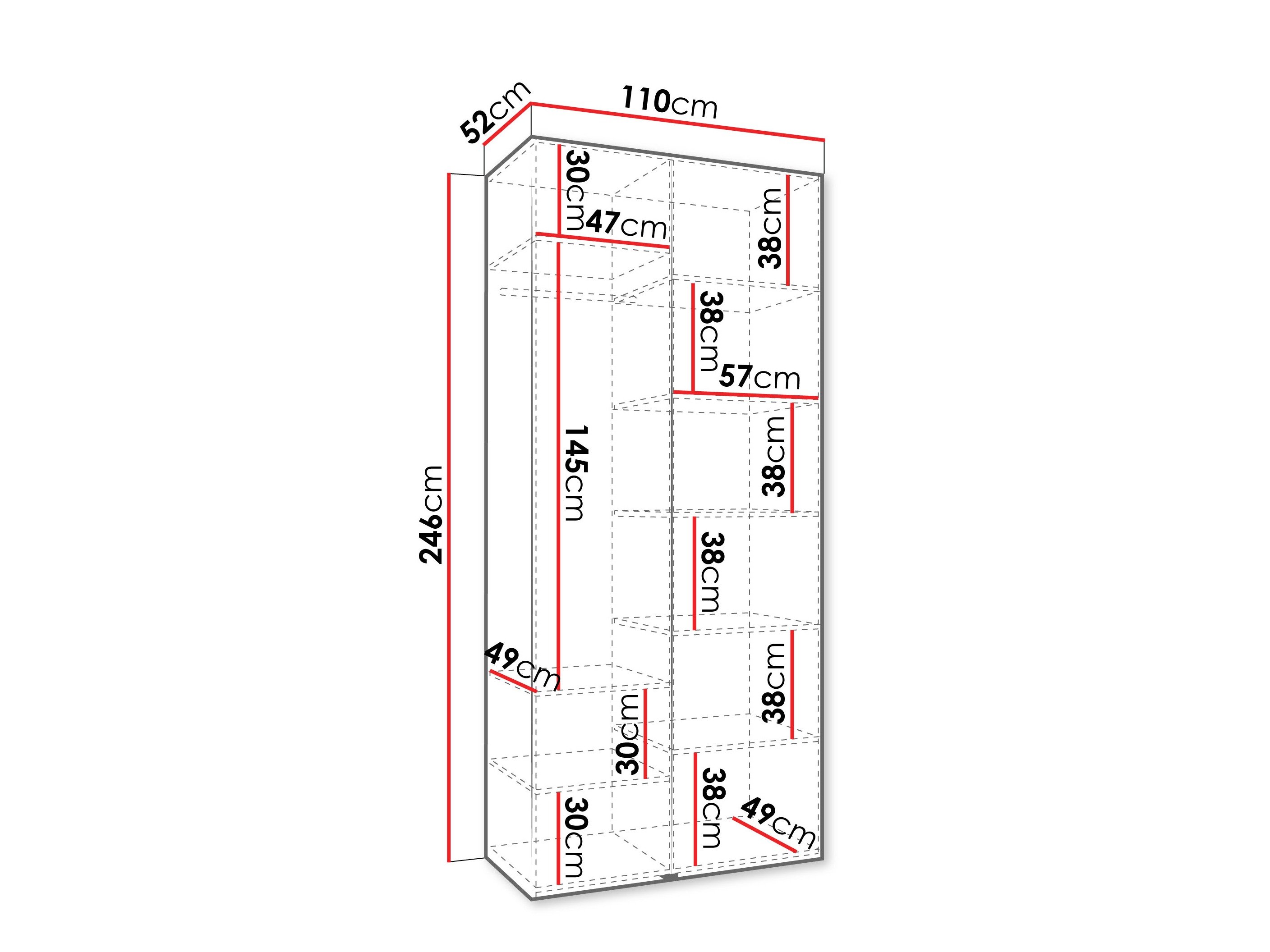 Armoire Hartford 562 (Blanc)