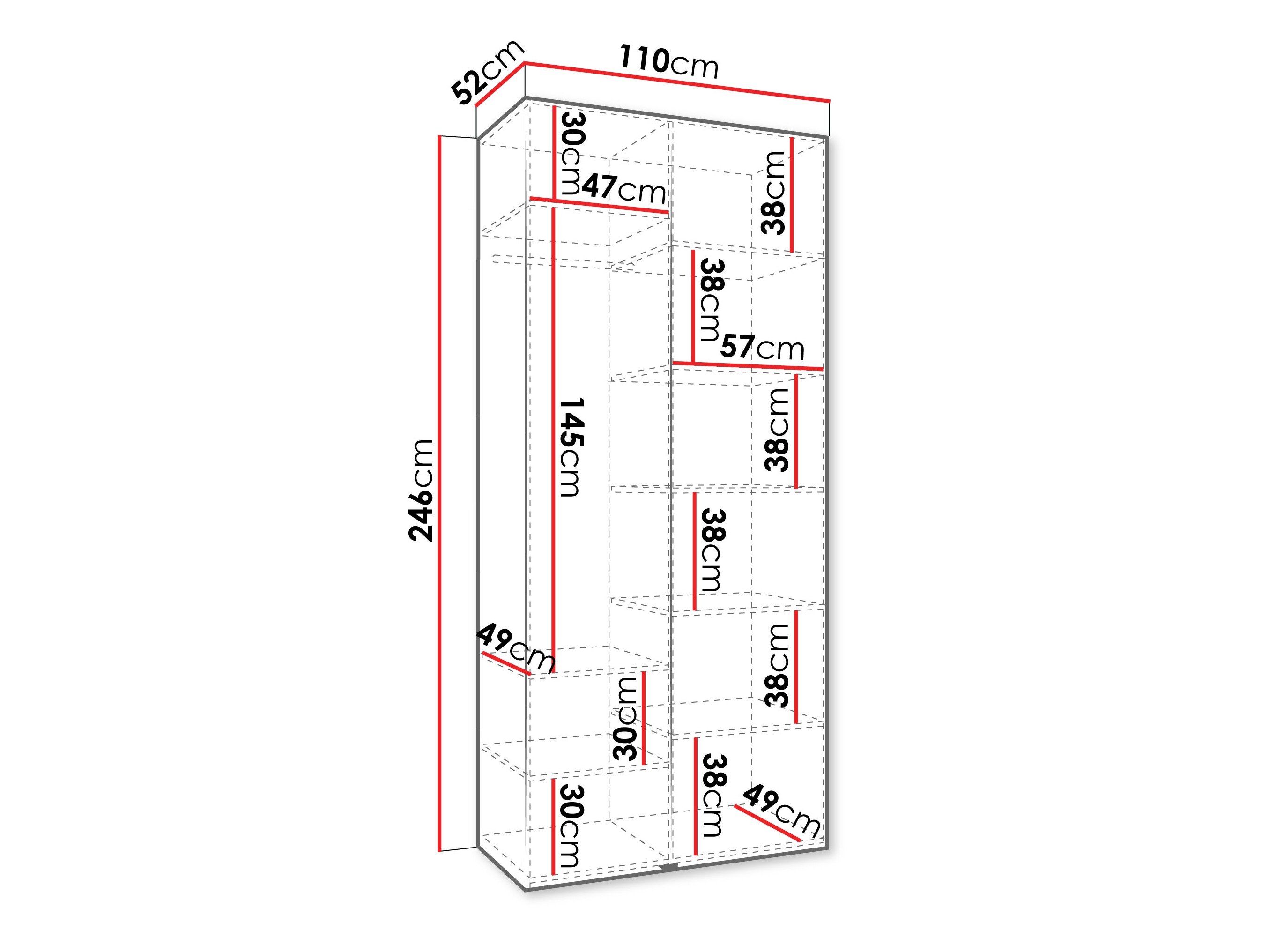 Armoire Hartford 562 (Cachemire)