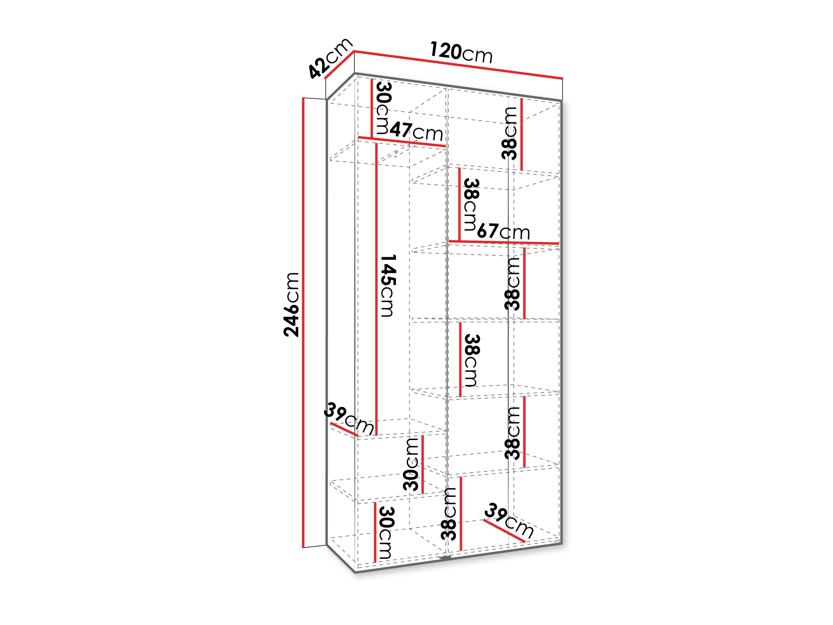 Armoire Hartford 563 (Blanc)