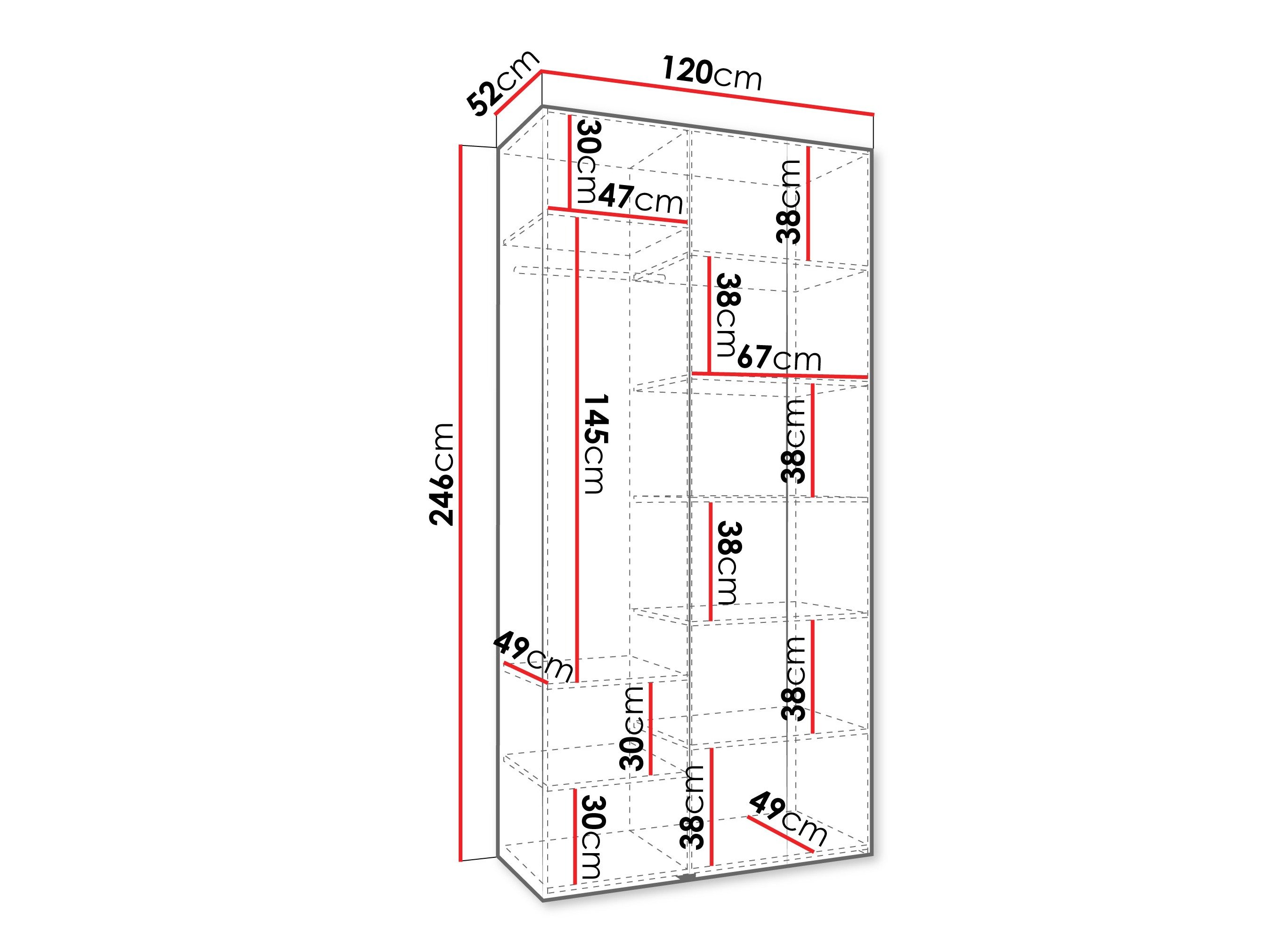 Armoire Hartford 563 (Blanc)