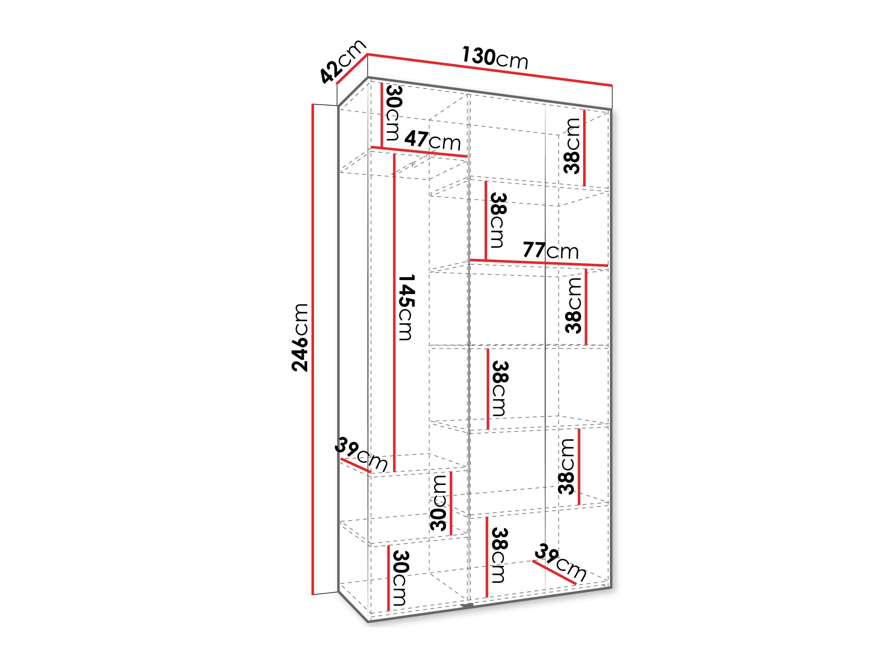 Armoire Hartford 563 (Blanc)