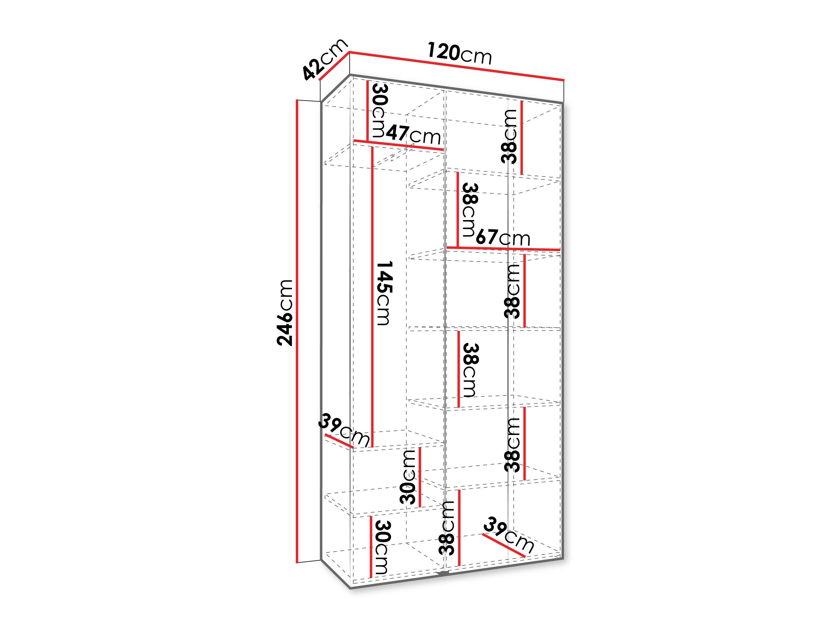 Armoire Hartford 563 (Blanc)
