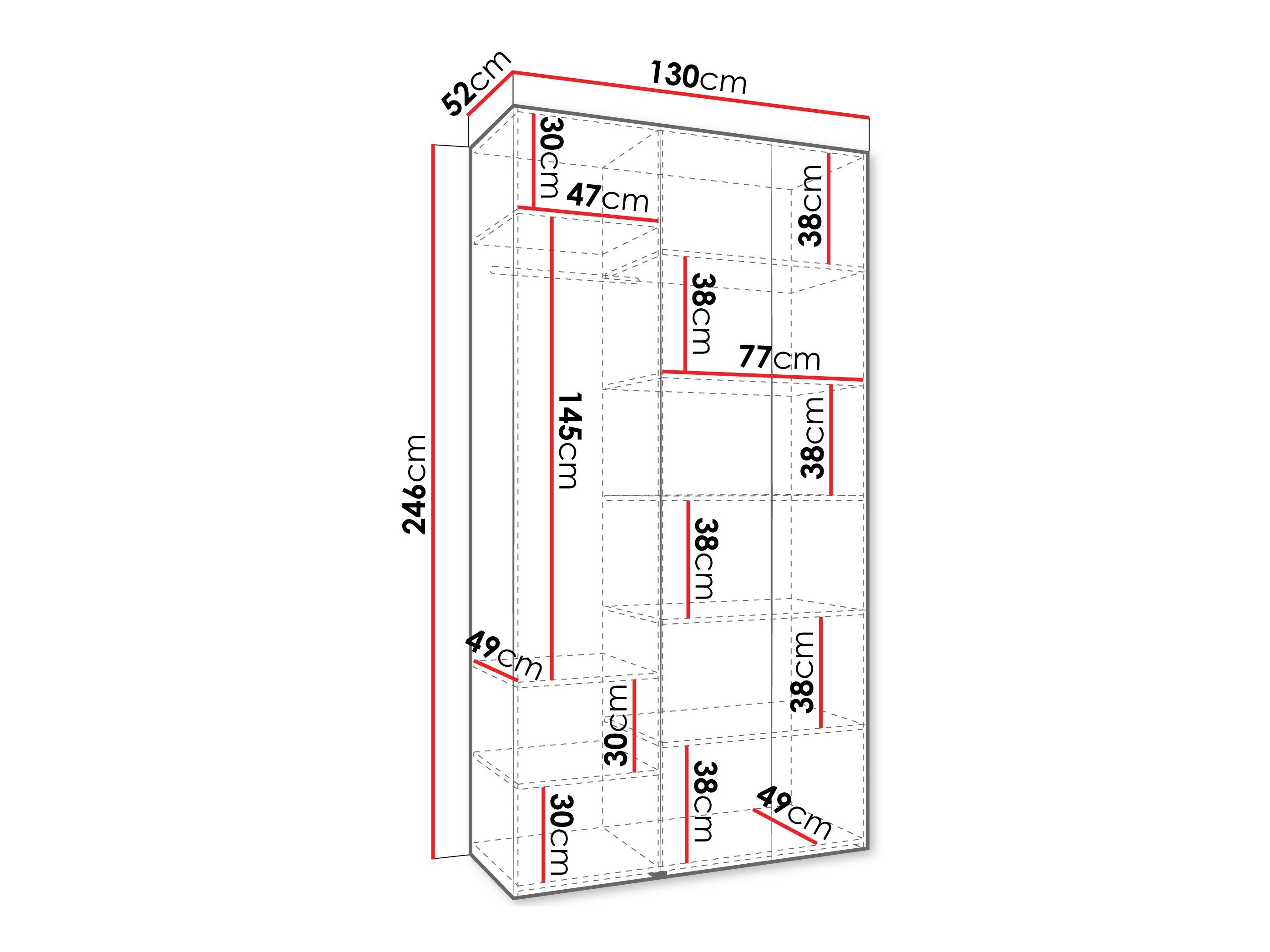 Armoire Hartford 563 (Blanc)
