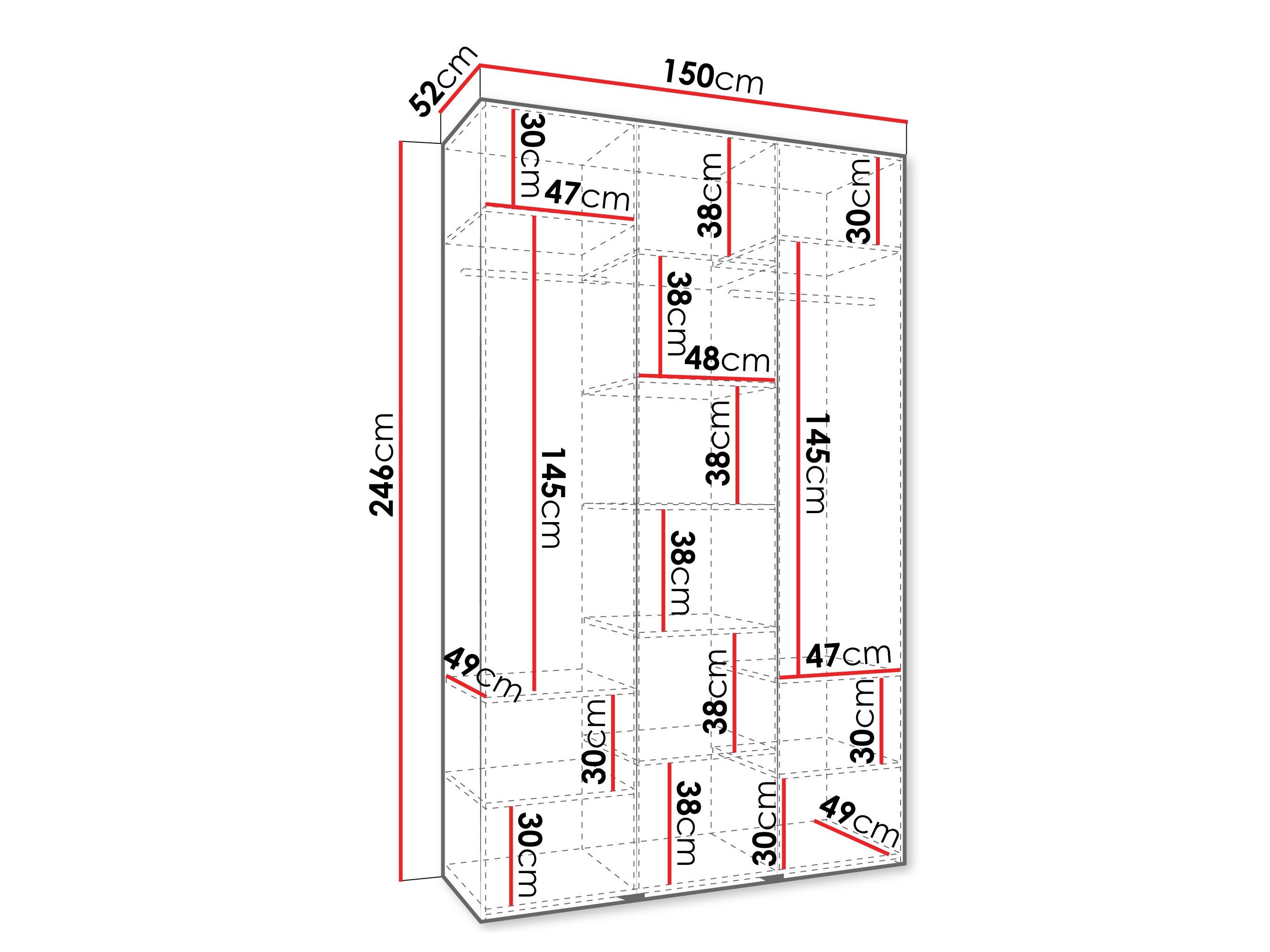 Armoire Hartford 563 (Blanc)