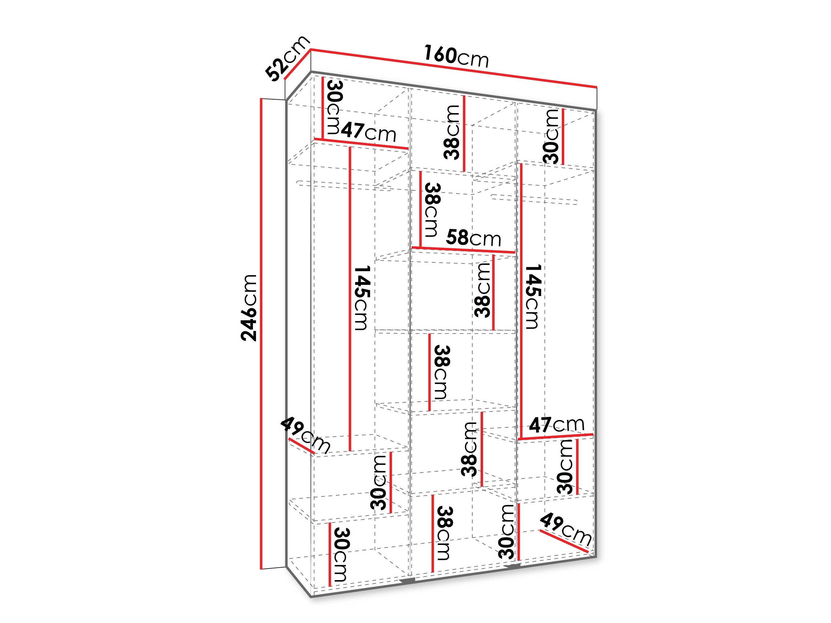 Armoire Hartford 563 (Blanc)