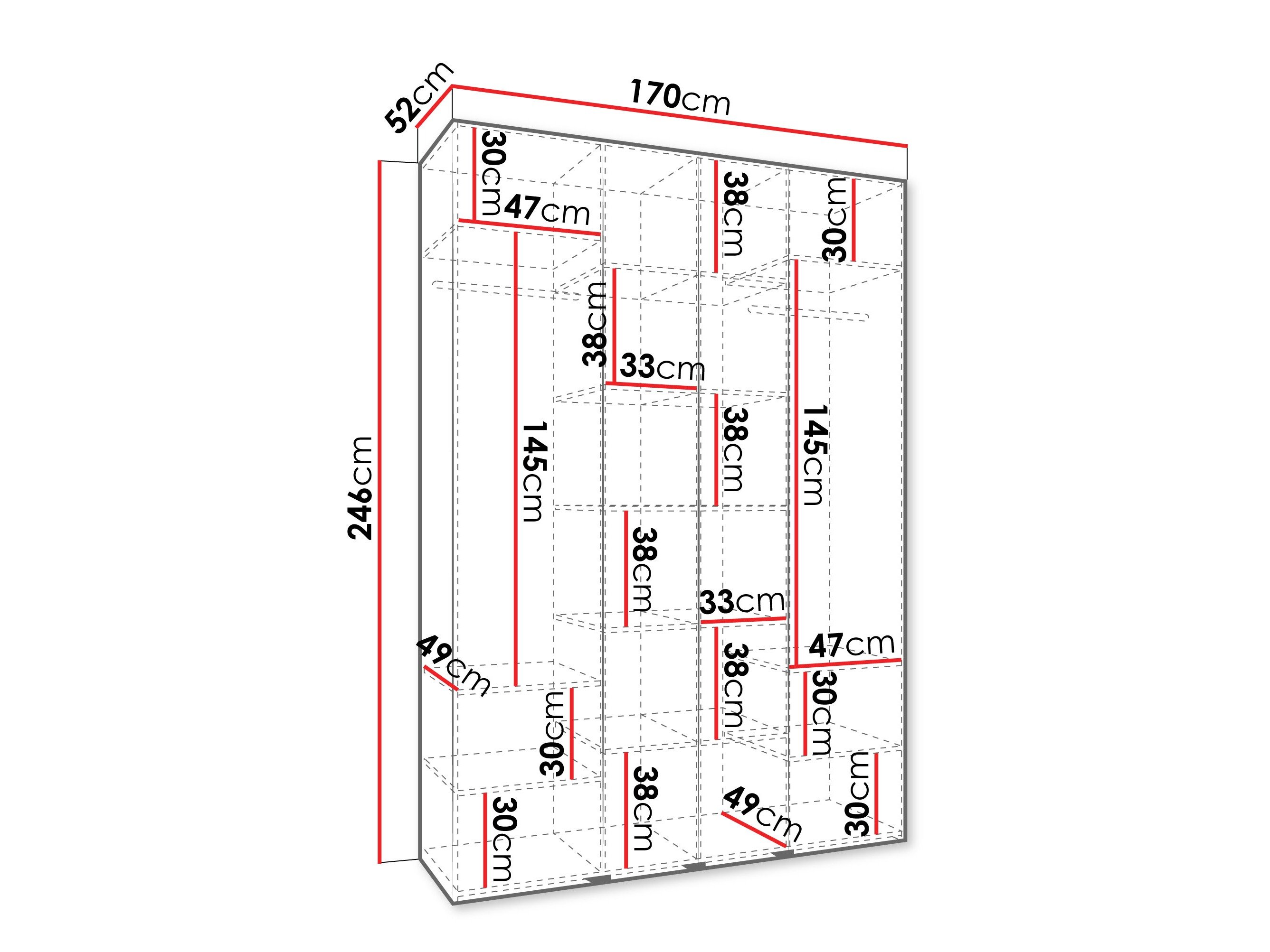Armoire Hartford 564 (Blanc)