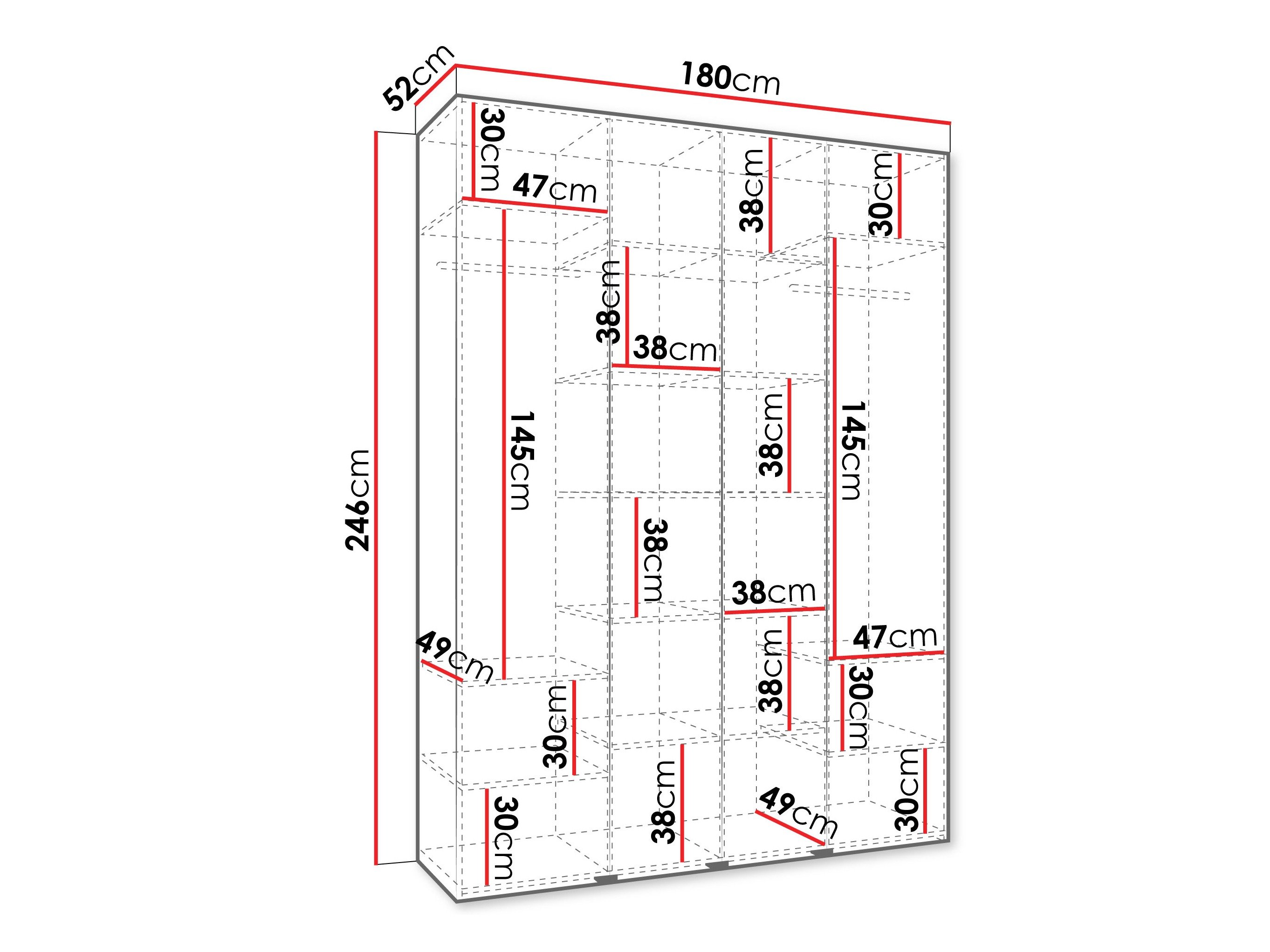 Armoire Hartford 564 (Blanc)