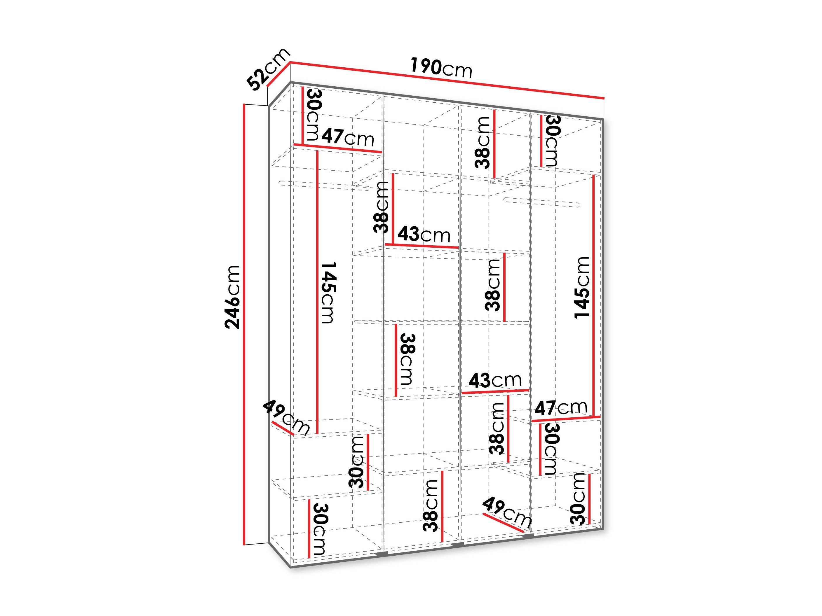Armoire Hartford 564 (Blanc)
