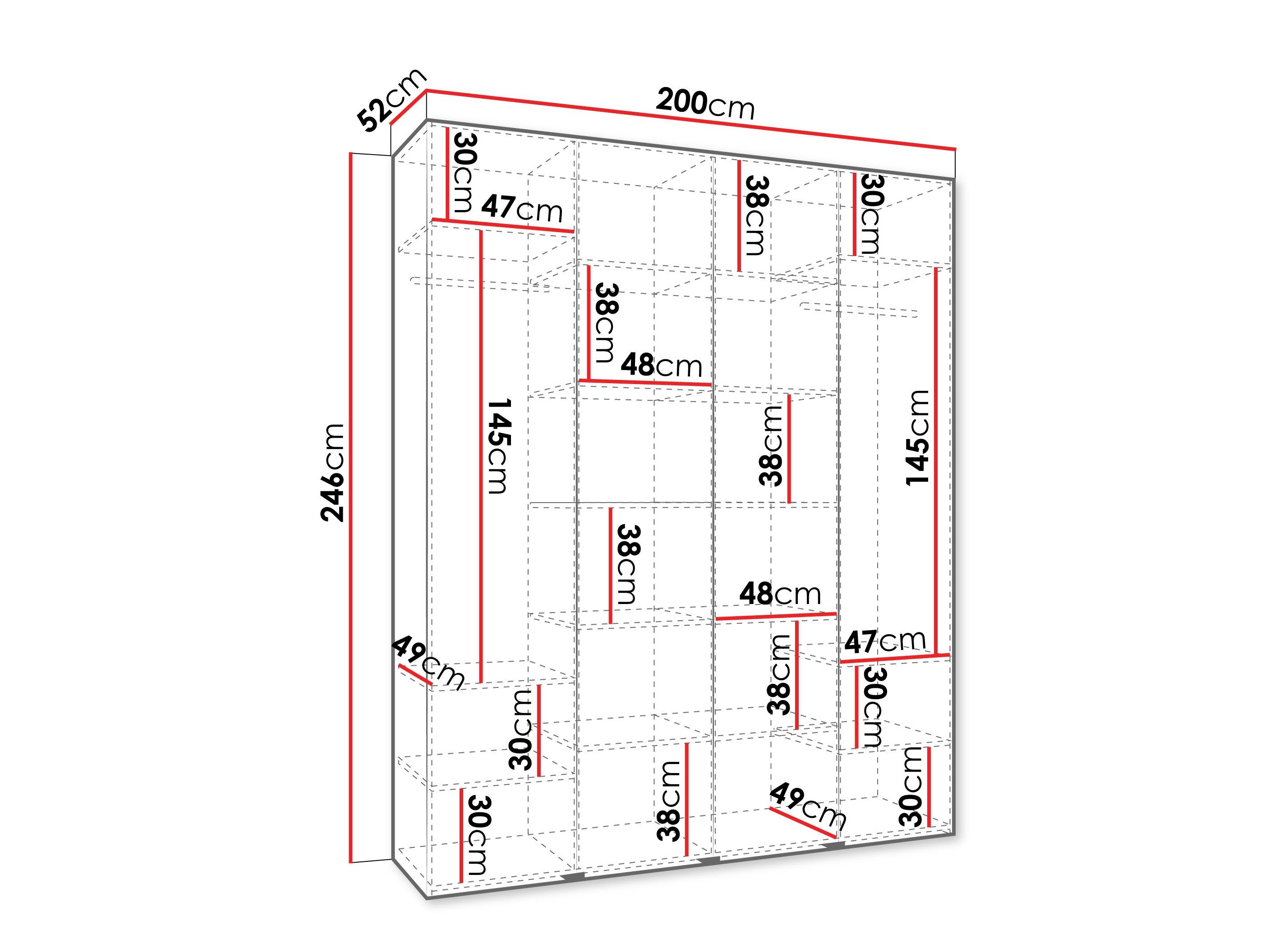 Armoire Hartford 564 (Blanc)